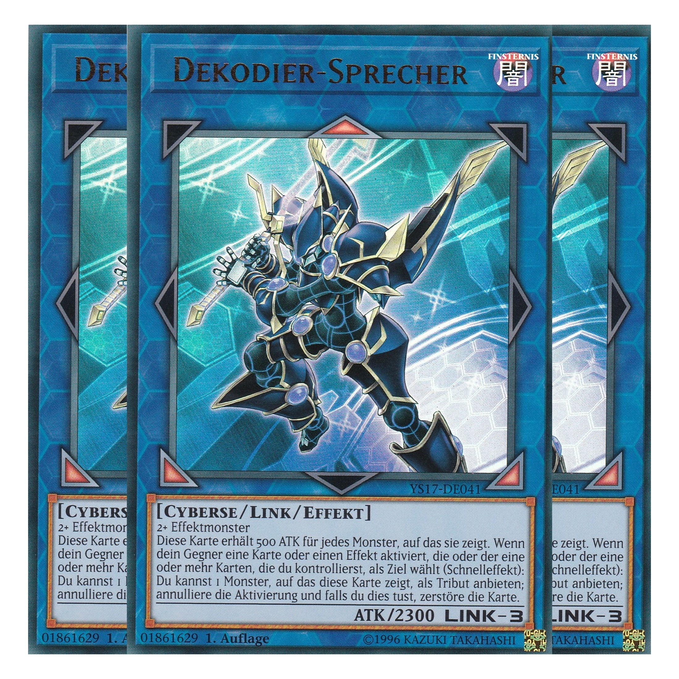Dekodier-Sprecher - YS17-DE041 - Ultra Rare - Deutsch - 1. Auflage - Starter Deck: Link Strike - Playset (3 Kopien)
