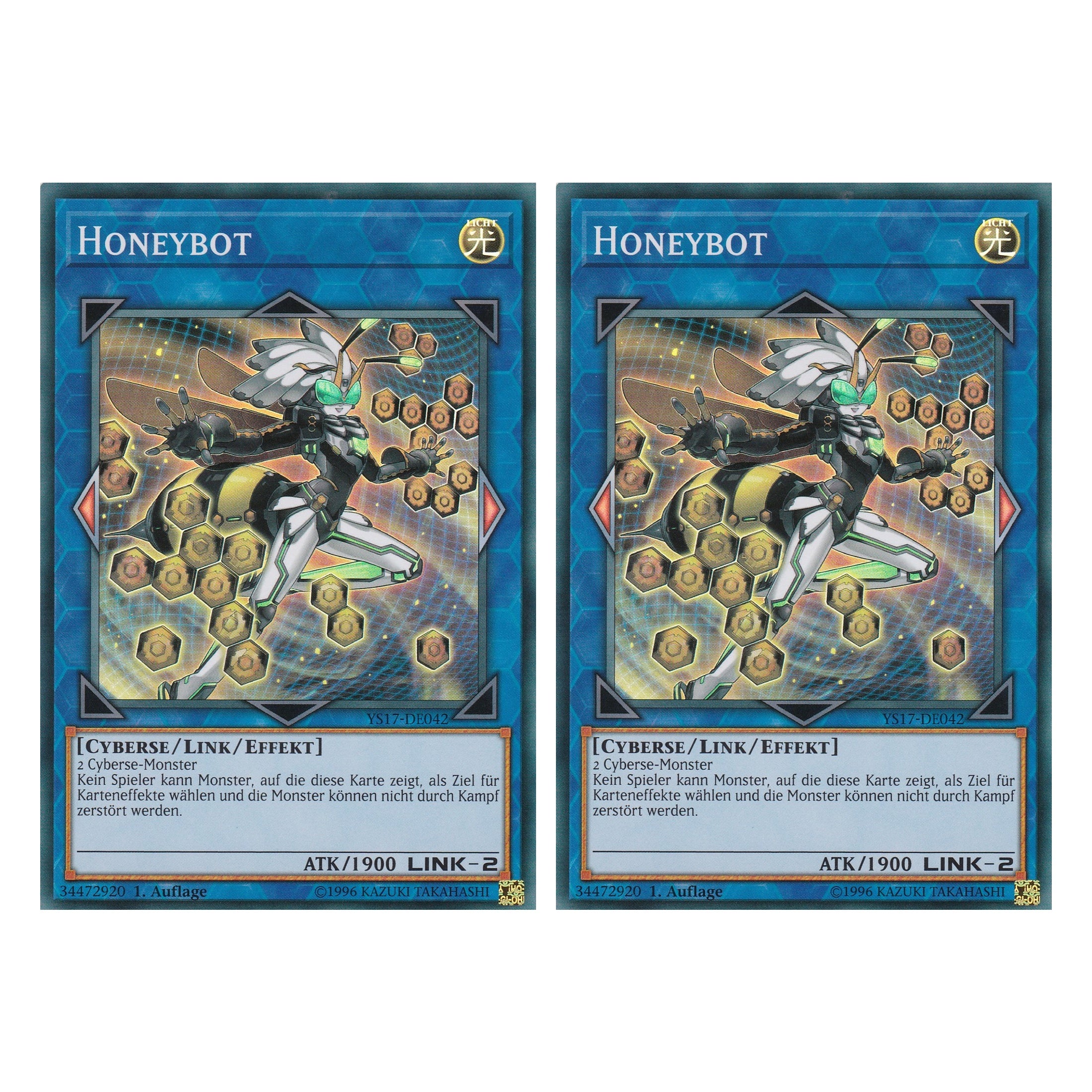 Honeybot - YS17-DE042 - Super Rare - Deutsch - 1. Auflage - Starter Deck: Link Strike - Duo Set (2 Stück) - Yugioh