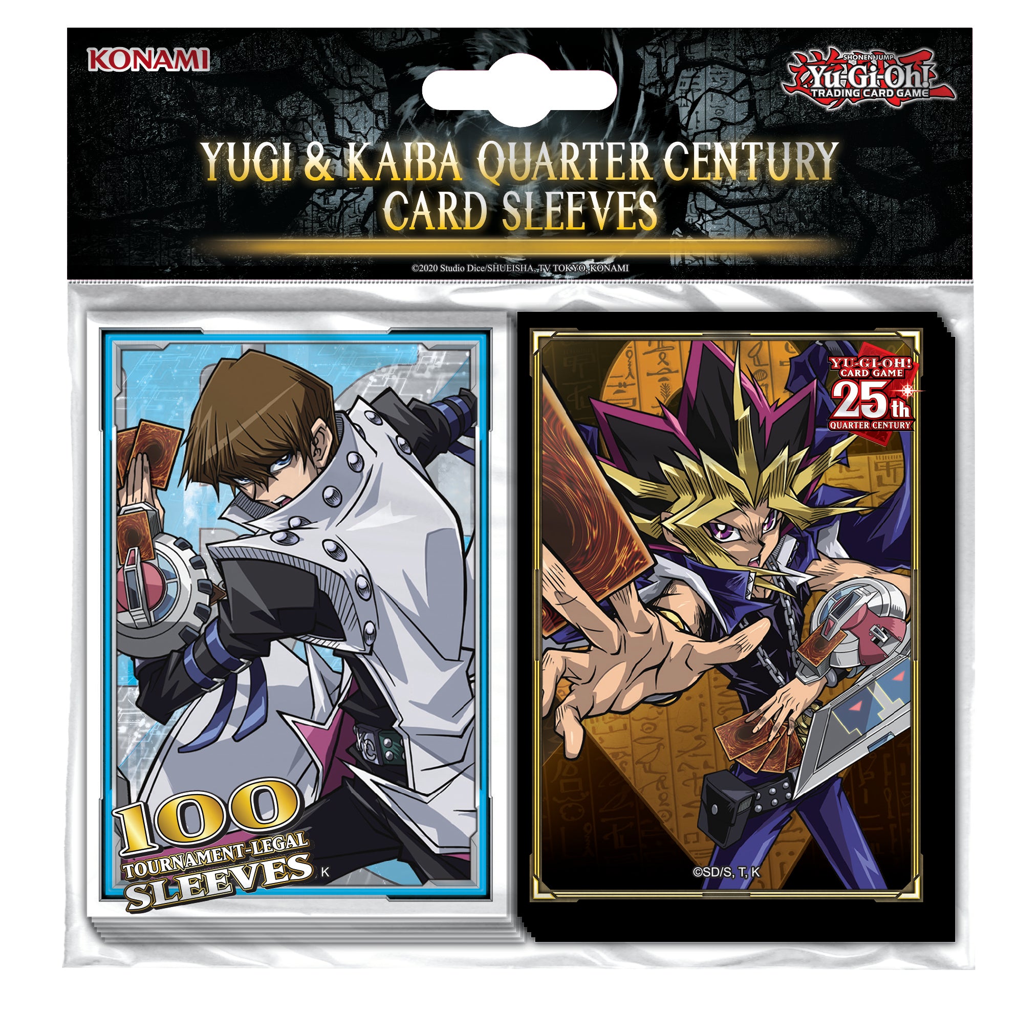 Yugioh - Zubehör - Yugi & Kaiba Quarter Century Card Sleeves - Schutzhüllen (50/50) - Originalverpackt