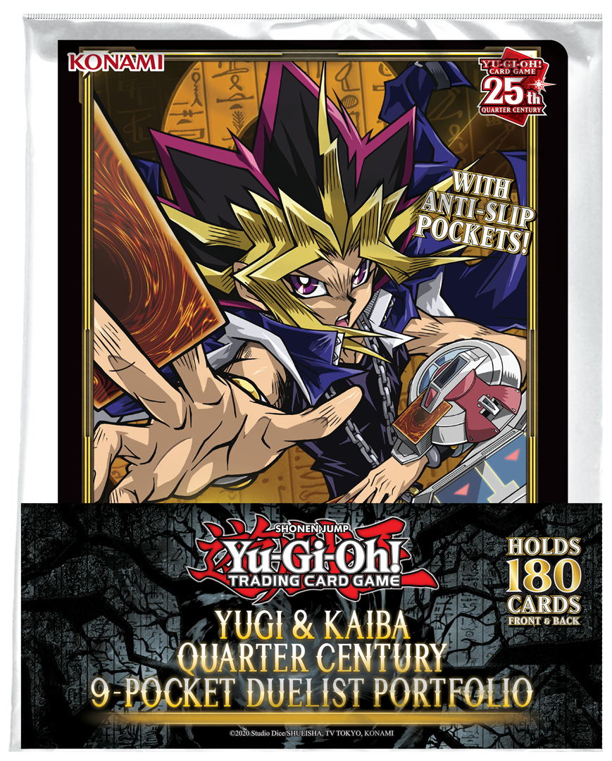 Yugioh - Zubehör - Yugi & Kaiba Quarter Century 9-Pocket Portfolio (Ordner mit Platz für 180 Karten)