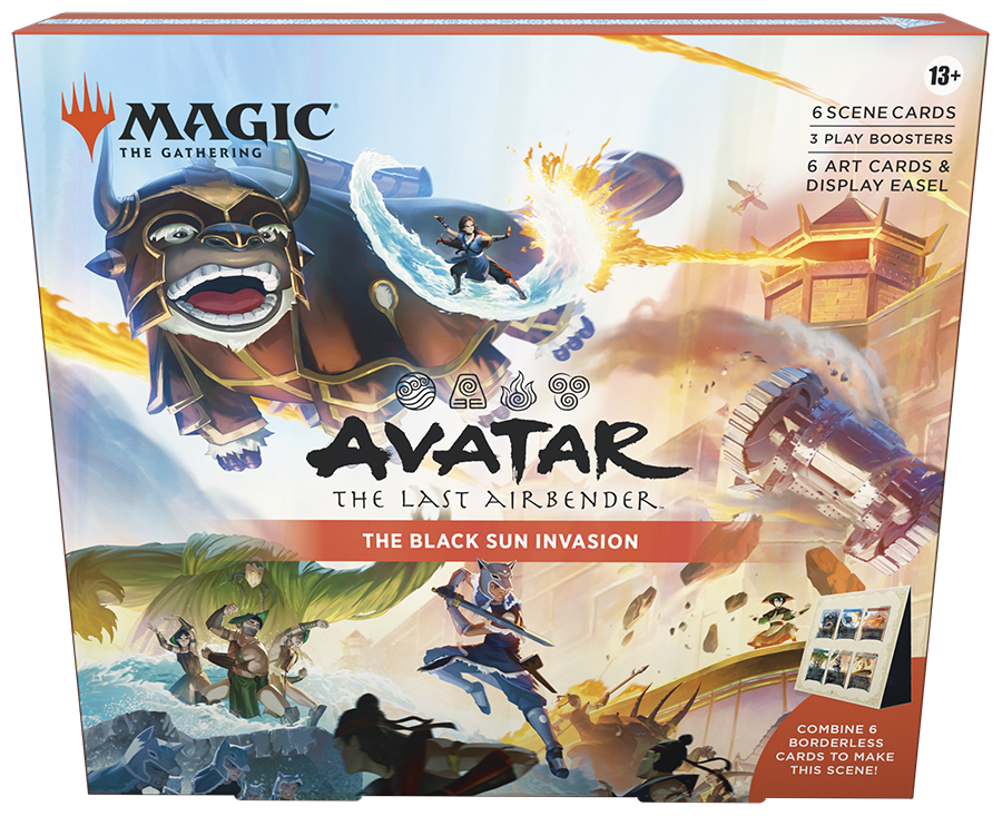 MTG Avatar The Last Airbender Scene Box Englisch Vorbestellung
Magic the Gathering Avatar Scene Box Limitierte Edition
Avatar The Last Airbender MTG Karten und Artwork