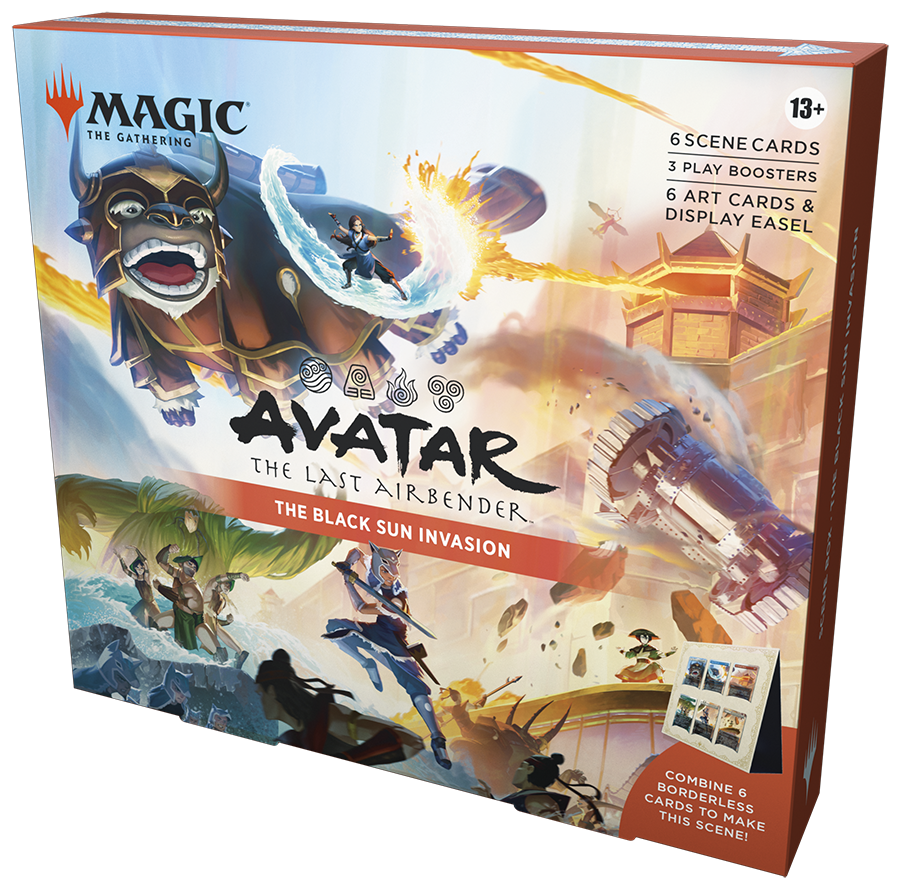 MTG Avatar The Last Airbender Scene Box Englisch Vorbestellung
Magic the Gathering Avatar Scene Box Limitierte Edition
Avatar The Last Airbender MTG Karten und Artwork