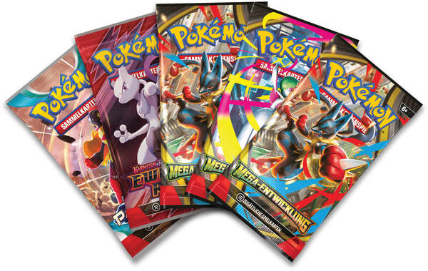 Pokémon TCG Mega-Lucario Figuren-Kollektion – Promo & 4 Booster