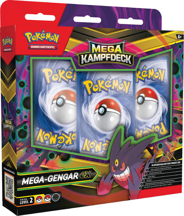 Pokémon TCG Kampfdeck Mega-Gengar – Spielbereit mit 60 Karten