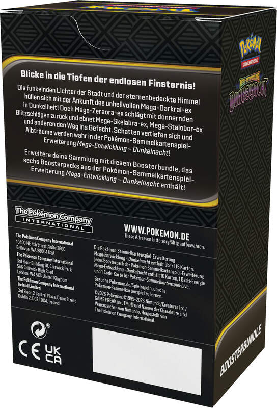 Pokémon Dunkelnacht – Booster Bundle | Deutsch | Mehrere Booster | Release: 17.07.2026