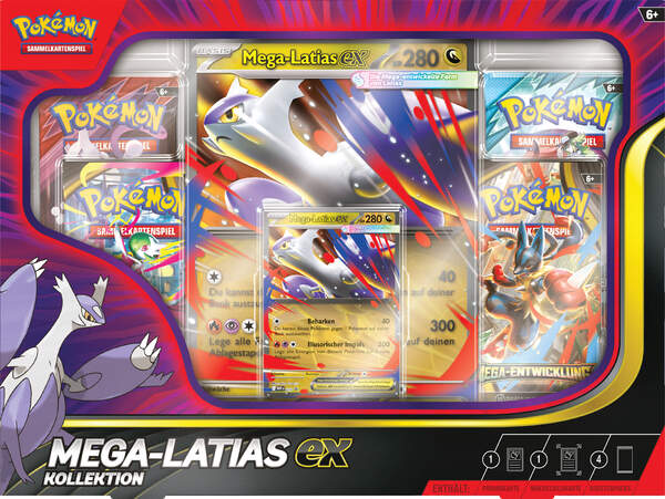 Pokémon TCG Mega-Latias-ex Kollektion – Box mit Promo & Boostern