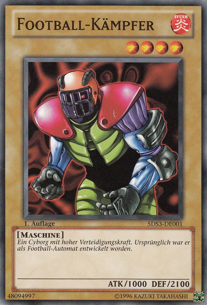 Football-Kämpfer - 5DS3-DE001 - Common - Deutsch - 1. Auflage - Starter Deck: Duelist Toolbox - Yugioh