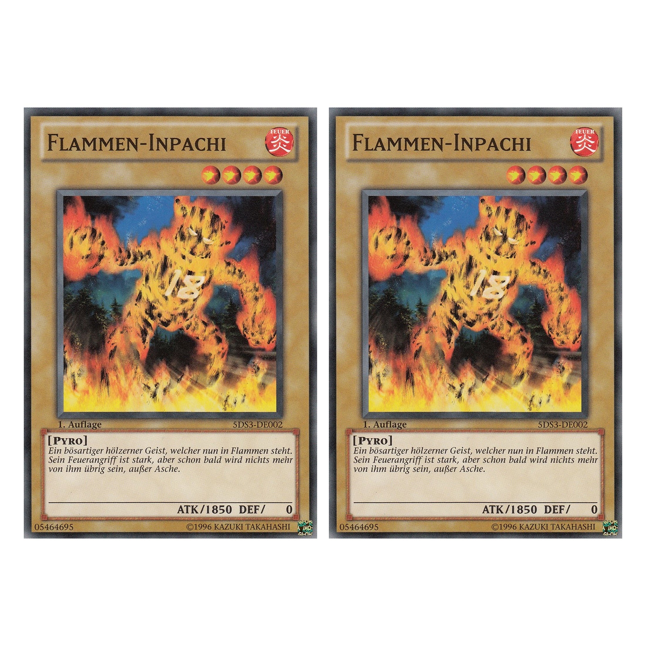 Flammen-Inpachi - 5DS3-DE002 - Common - Deutsch - 1. Auflage - Starter Deck: Duelist Toolbox - Duo Set (2 Stück) - Yugioh