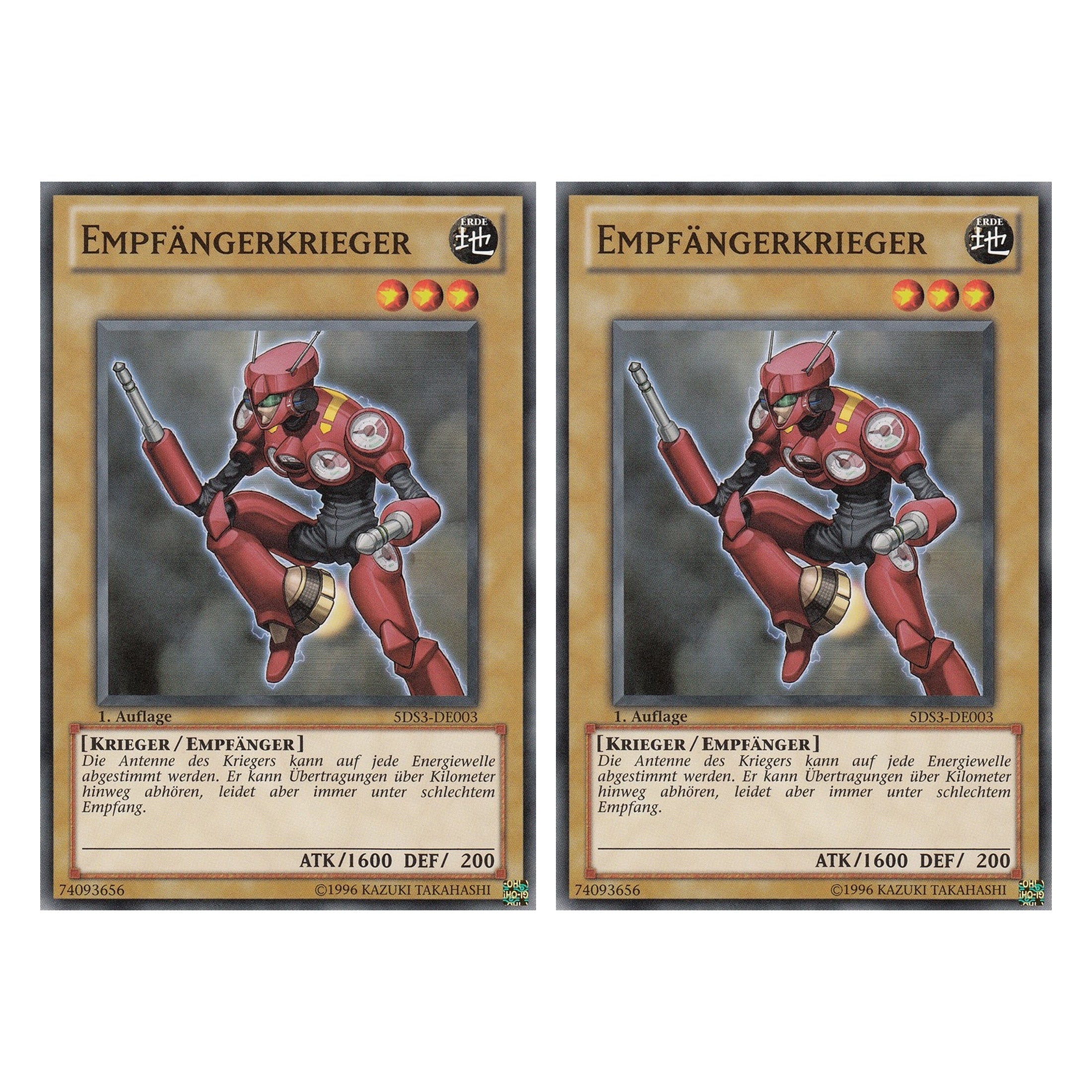 Empfängerkrieger - 5DS3-DE003 - Common - Deutsch - 1. Auflage - Starter Deck: Duelist Toolbox - Duo Set (2 Stück) - Yugioh