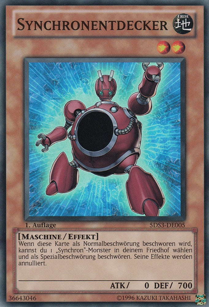 Synchronentdecker - 5DS3-DE005 - Super Rare - Deutsch - 1. Auflage - Starter Deck: Duelist Toolbox - Yugioh