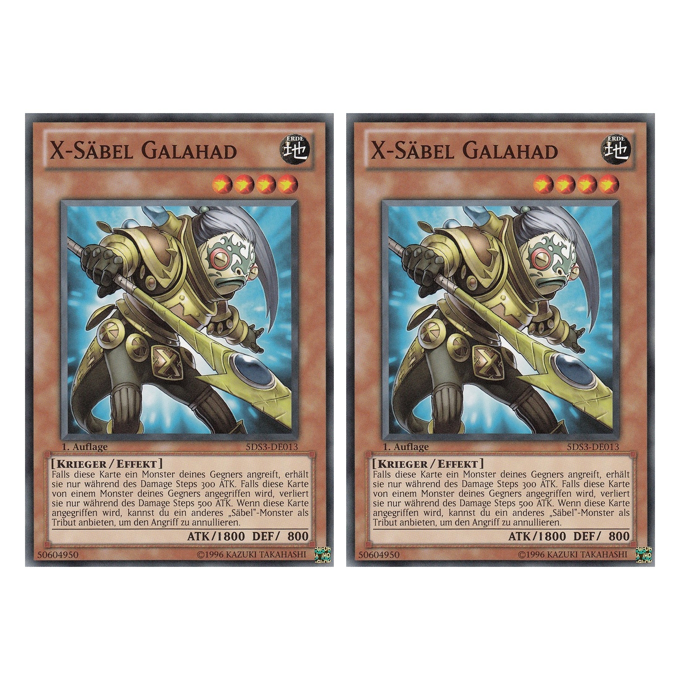 X-Säbel Galahad - 5DS3-DE013 - Common - Deutsch - 1. Auflage - Starter Deck: Duelist Toolbox - Duo Set (2 Stück) - Yugioh
