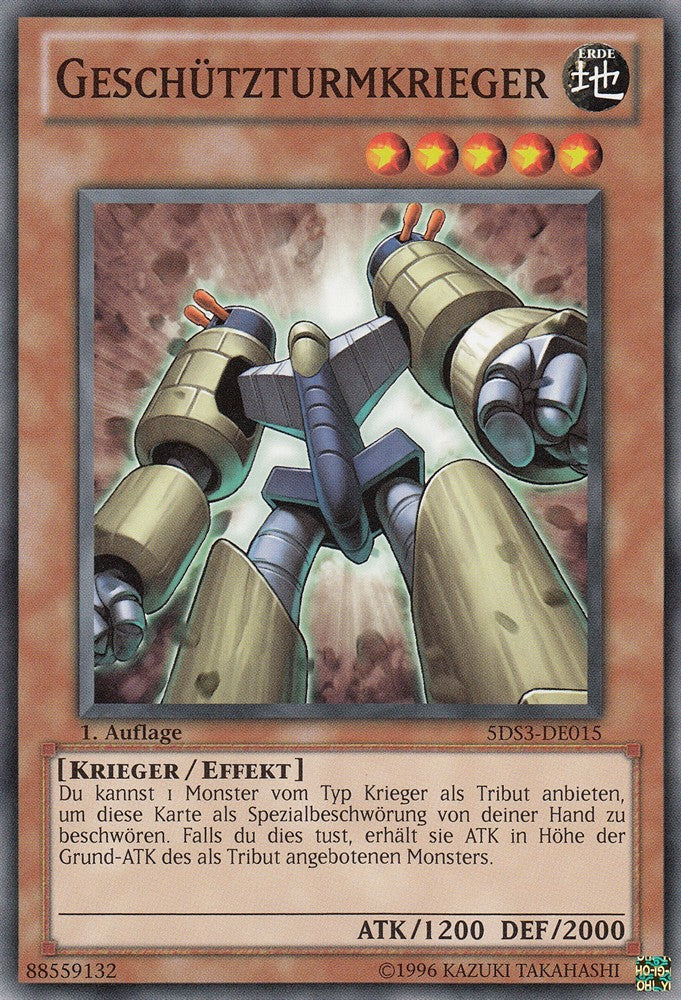 Geschützturmkrieger - 5DS3-DE015 - Common - Deutsch - 1. Auflage - Starter Deck: Duelist Toolbox - Yugioh
