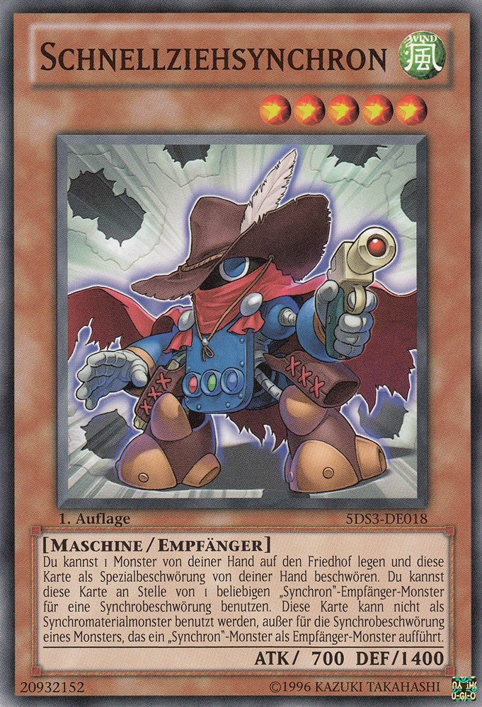 Schnellziehsynchron - 5DS3-DE018 - Common - Deutsch - 1. Auflage - Starter Deck: Duelist Toolbox - Yugioh