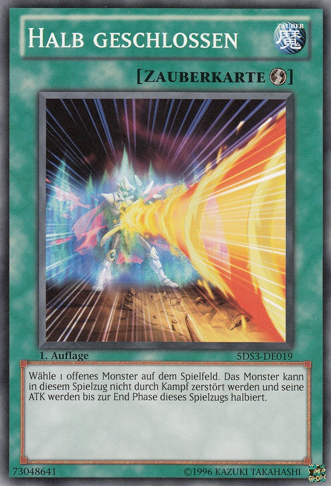 Halb geschlossen - 5DS3-DE019 - Common - Deutsch - 1. Auflage - Starter Deck: Duelist Toolbox - Yugioh