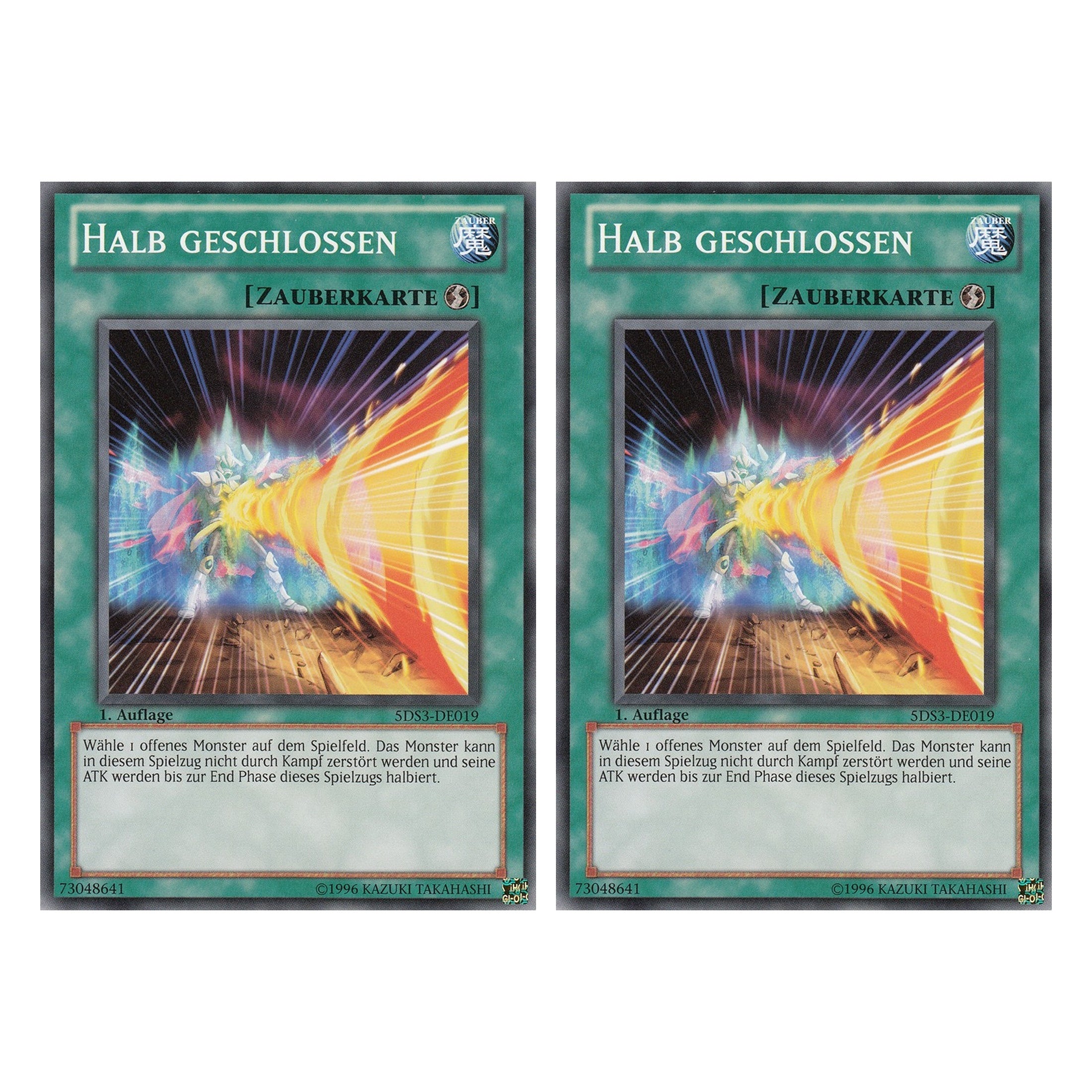 Halb geschlossen - 5DS3-DE019 - Common - Deutsch - 1. Auflage - Starter Deck: Duelist Toolbox - Duo Set (2 Stück) - Yugioh