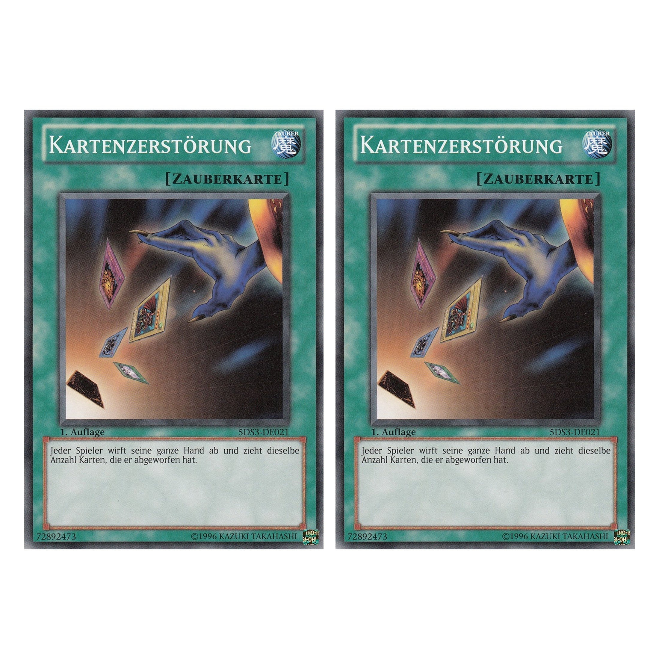 Kartenzerstörung - 5DS3-DE021 - Common - Deutsch - 1. Auflage - Starter Deck: Duelist Toolbox - Duo Set (2 Stück) - Yugioh