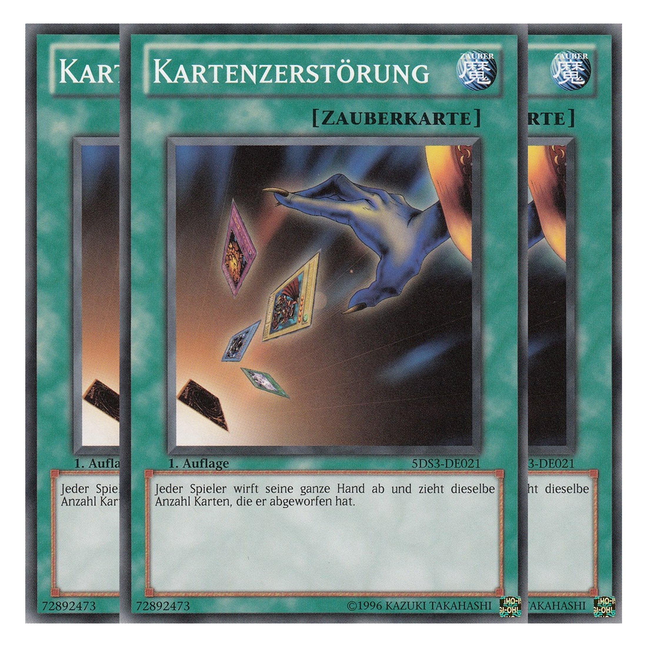 Kartenzerstörung - 5DS3-DE021 - Common - Deutsch - 1. Auflage - Starter Deck: Duelist Toolbox - Playset (3 Kopien)
