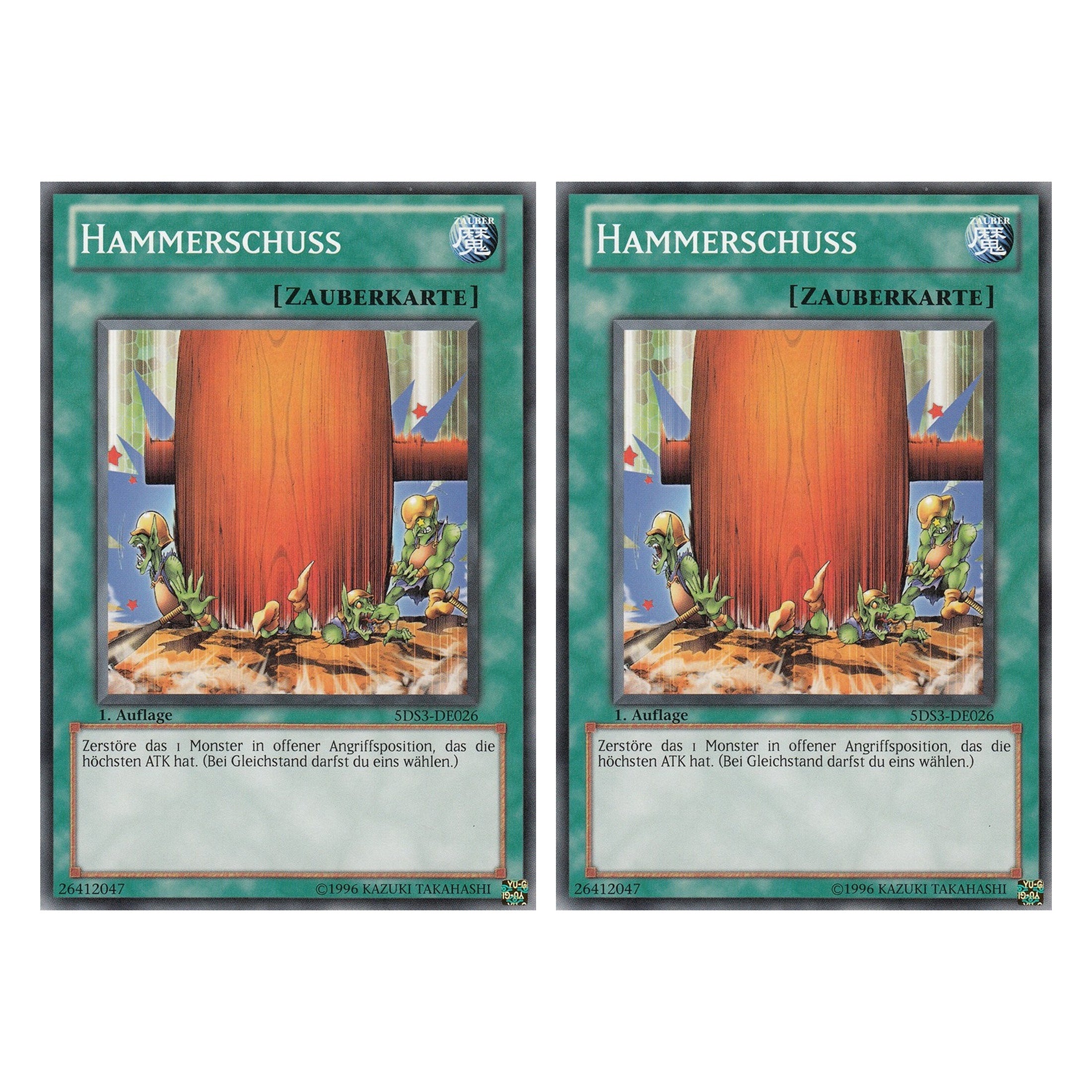 Hammerschuss - 5DS3-DE026 - Common - Deutsch - 1. Auflage - Starter Deck: Duelist Toolbox - Duo Set (2 Stück) - Yugioh