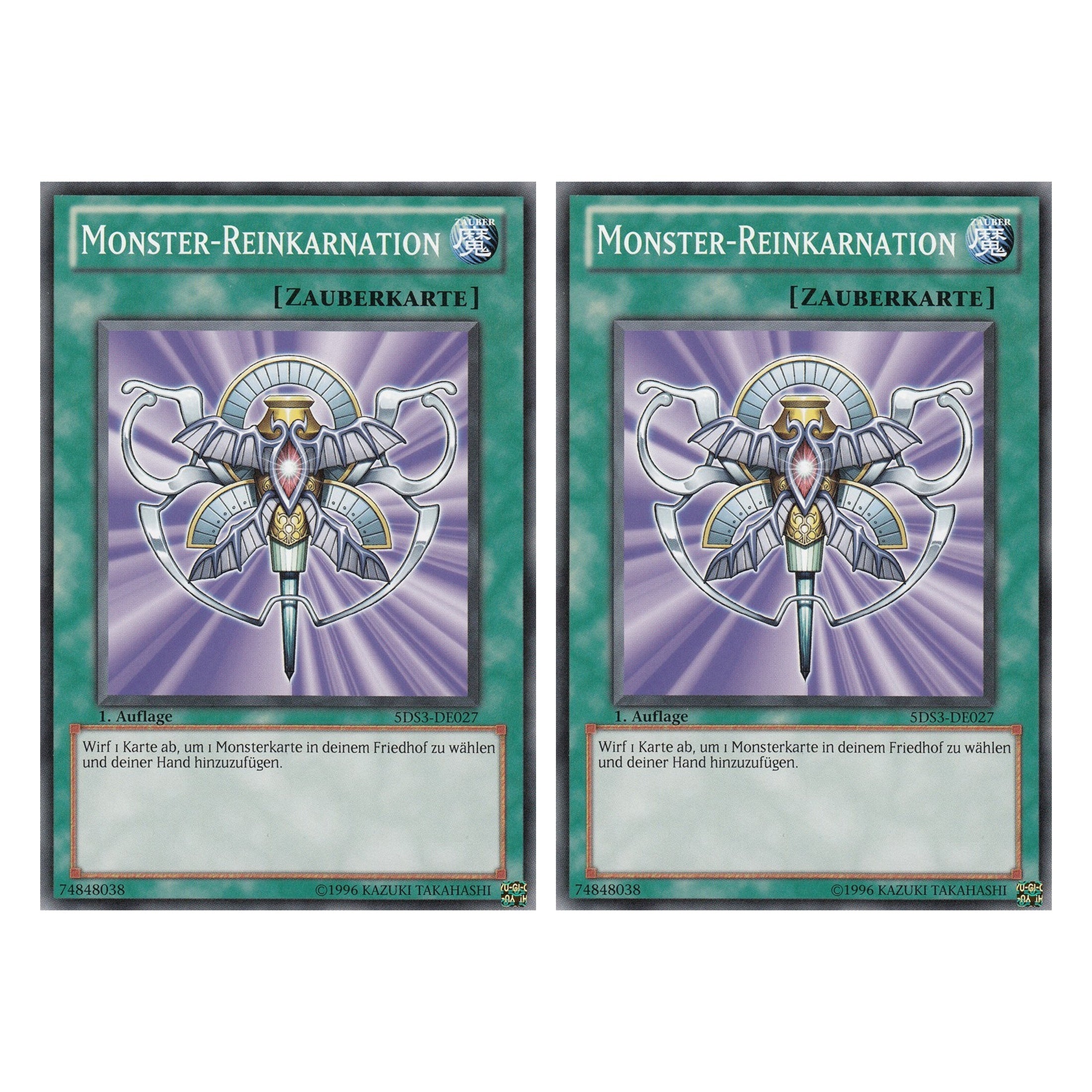 Monster-Reinkarnation - 5DS3-DE027 - Common - Deutsch - 1. Auflage - Starter Deck: Duelist Toolbox - Duo Set (2 Stück) - Yugioh