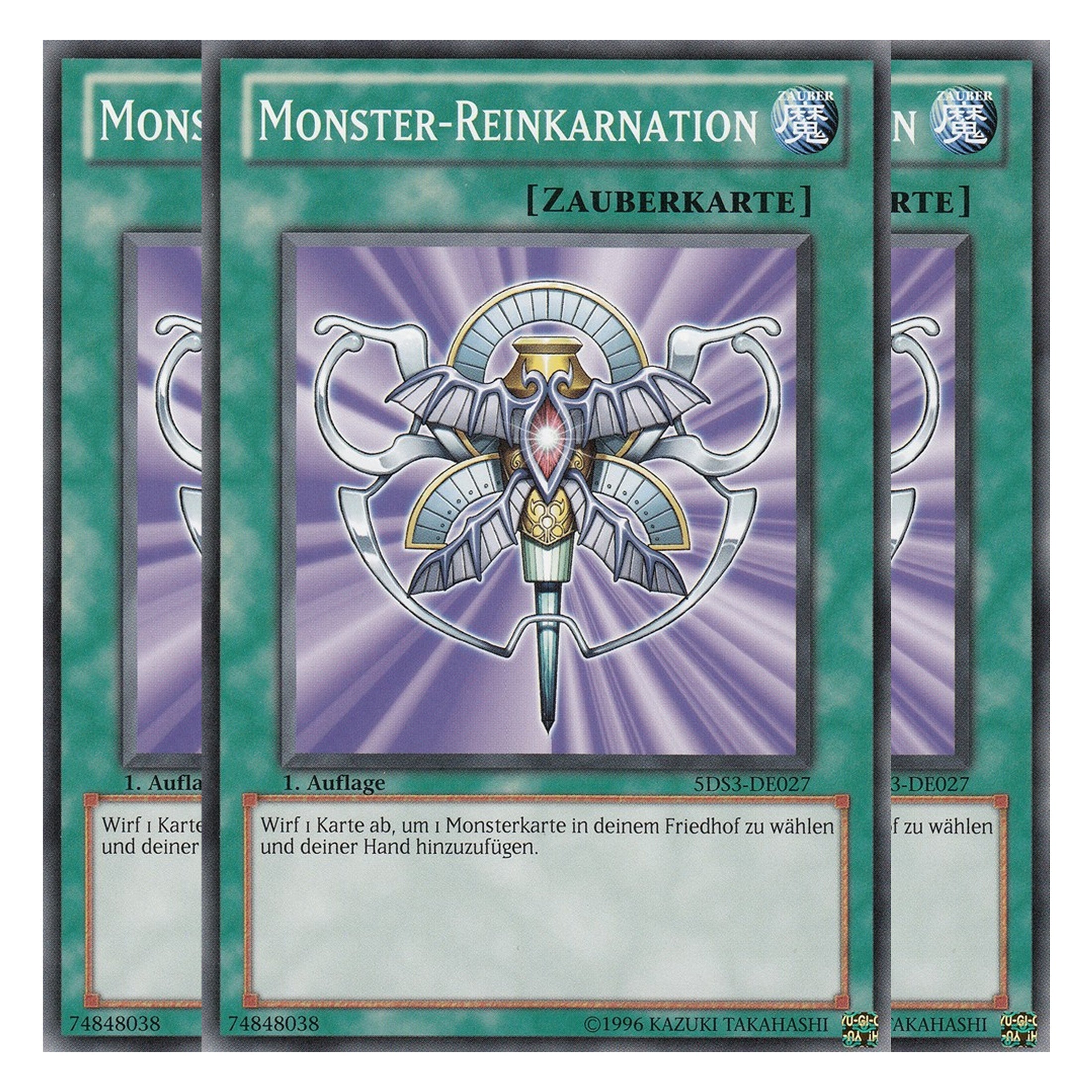 Monster-Reinkarnation - 5DS3-DE027 - Common - Deutsch - 1. Auflage - Starter Deck: Duelist Toolbox - Playset (3 Kopien)