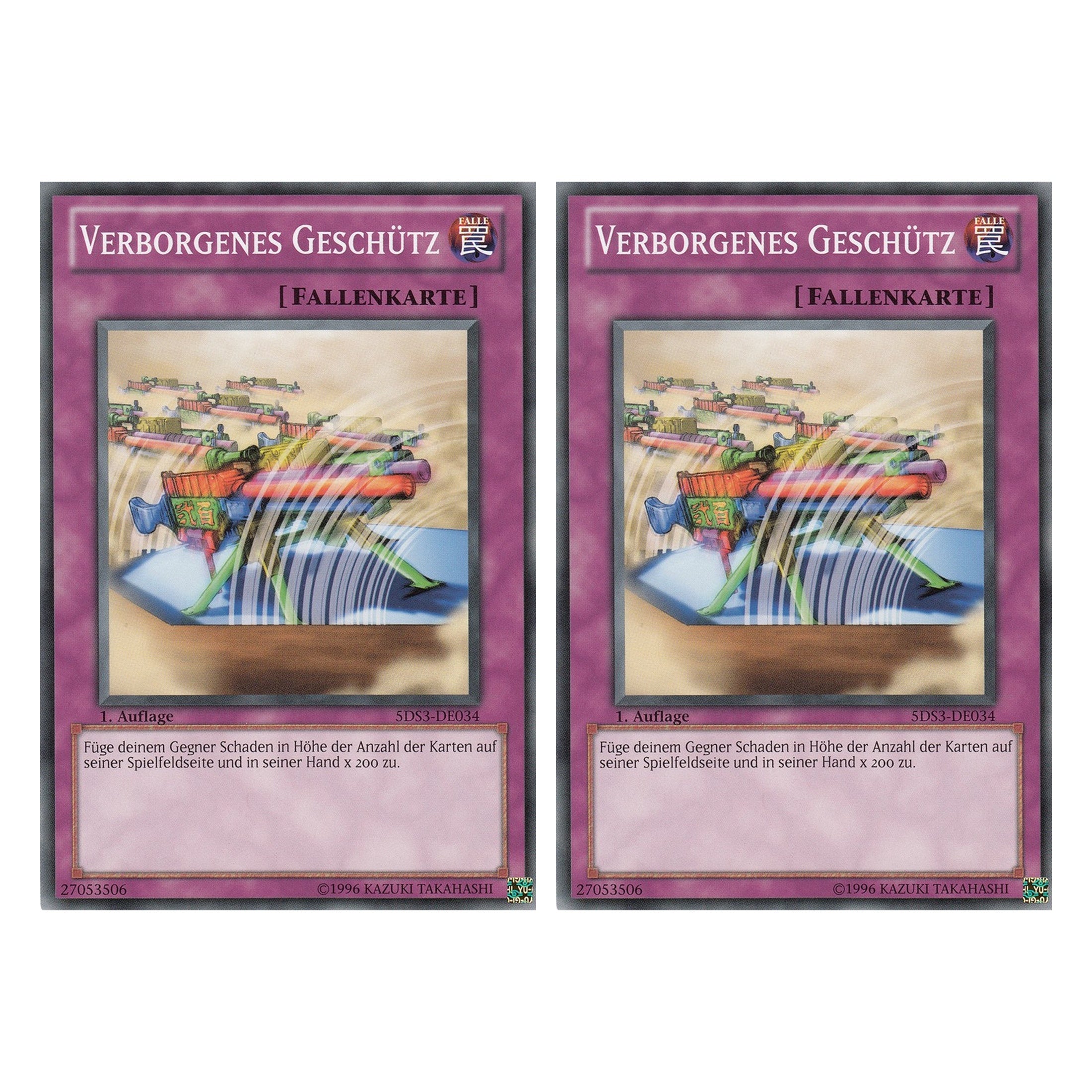 Verborgenes Geschütz - 5DS3-DE034 - Common - Deutsch - 1. Auflage - Starter Deck: Duelist Toolbox - Duo Set (2 Stück) - Yugioh