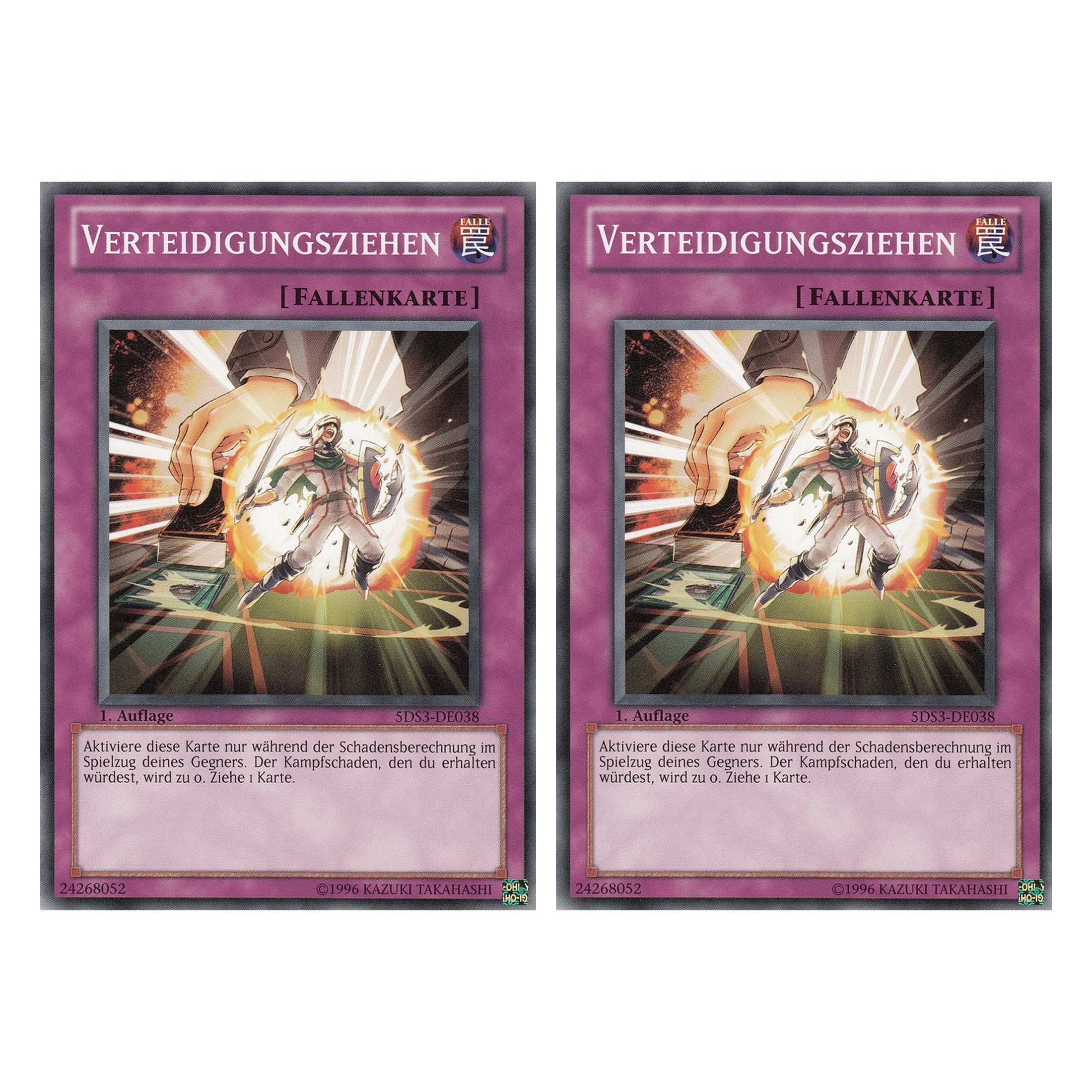 Verteidigungsziehen - 5DS3-DE038 - Common - Deutsch - 1. Auflage - Starter Deck: Duelist Toolbox - Duo Set (2 Stück) - Yugioh