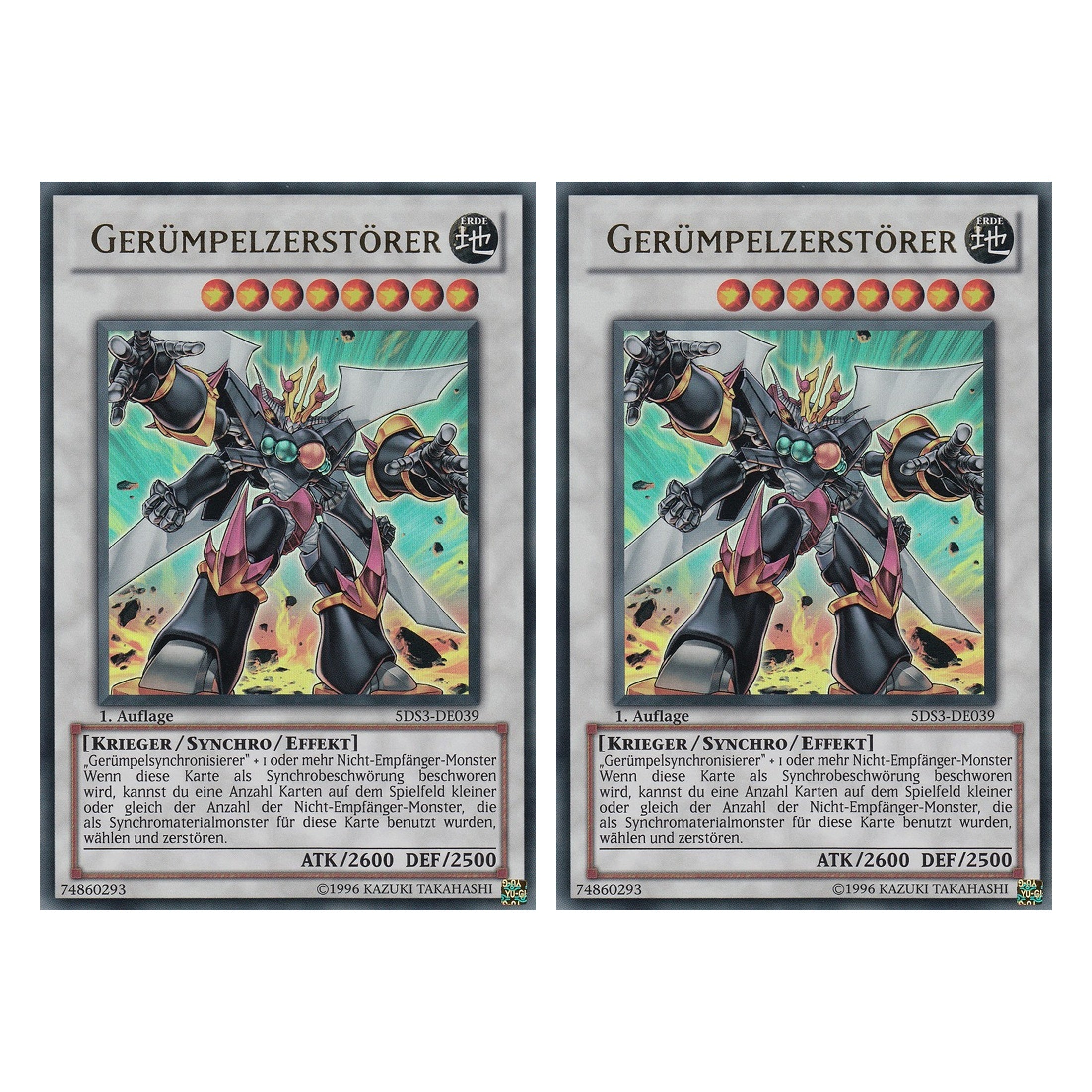 Gerümpelzerstörer - 5DS3-DE039 - Ultra Rare - Deutsch - 1. Auflage - Starter Deck: Duelist Toolbox - Duo Set (2 Stück) - Yugioh