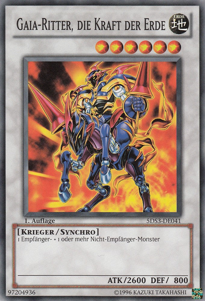 Gaia-Ritter, die Kraft der Erde - 5DS3-DE041 - Common - Deutsch - 1. Auflage - Starter Deck: Duelist Toolbox - Yugioh