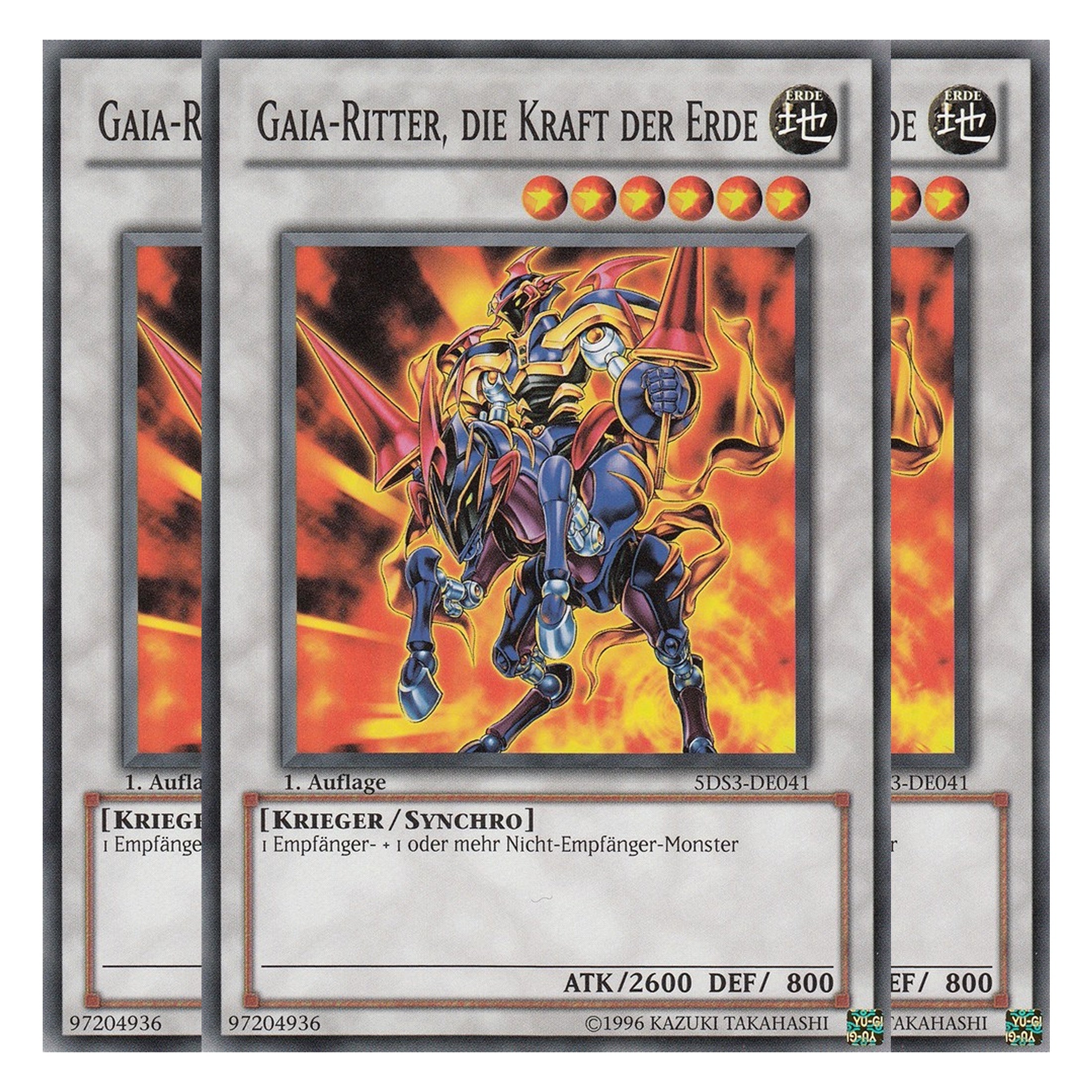 Gaia-Ritter, die Kraft der Erde - 5DS3-DE041 - Common - Deutsch - 1. Auflage - Starter Deck: Duelist Toolbox - Playset (3 Kopien)