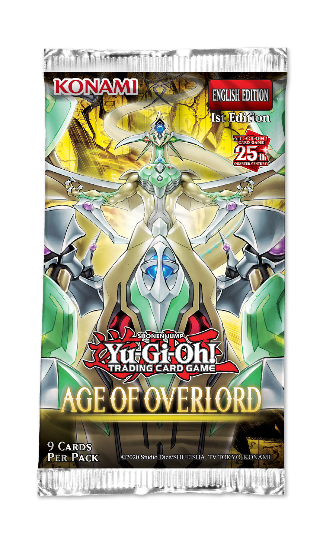 Yugioh - Age of Overlord - Booster Pack (9 Karten pro Pack) - Englisch - 1. Auflage - Originalverpackt