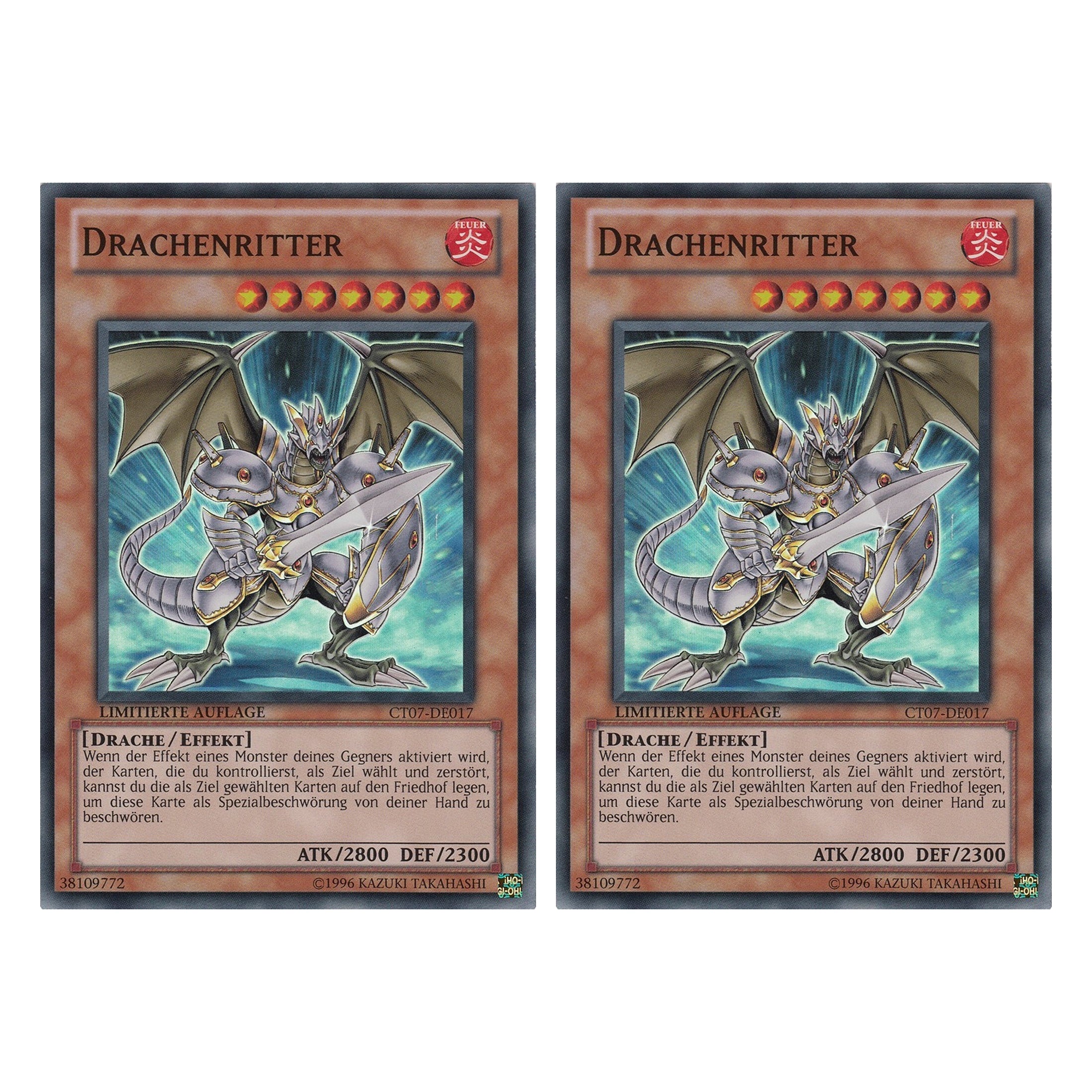 Drachenritter - CT07-DE017 - Super Rare - Deutsch - Limitierte Auflage - Collector's Tins 2010 - Duo Set (2 Stück) - Yugioh