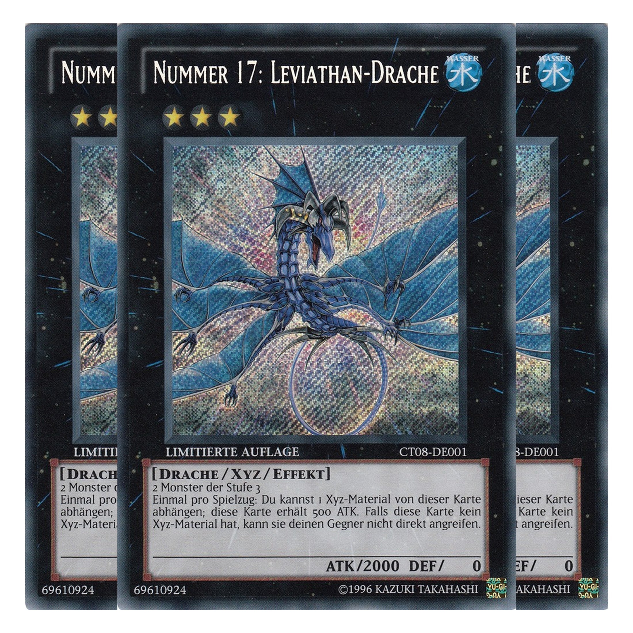 Nummer 17: Leviathan-Drache - CT08-DE001 - Secret Rare - Deutsch - Limitierte Auflage - Collector's Tins 2011 - Playset (3 Kopien)