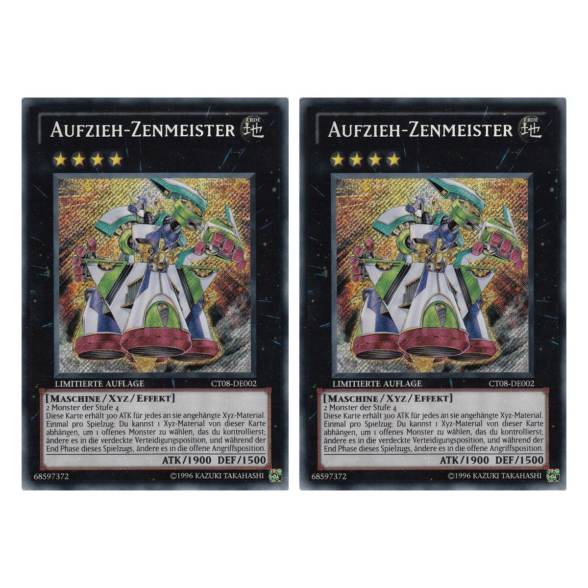 Aufzieh-Zenmeister - CT08-DE002 - Secret Rare - Deutsch - Limitierte Auflage - Collector's Tins 2011 - Duo Set (2 Stück) - Yugioh