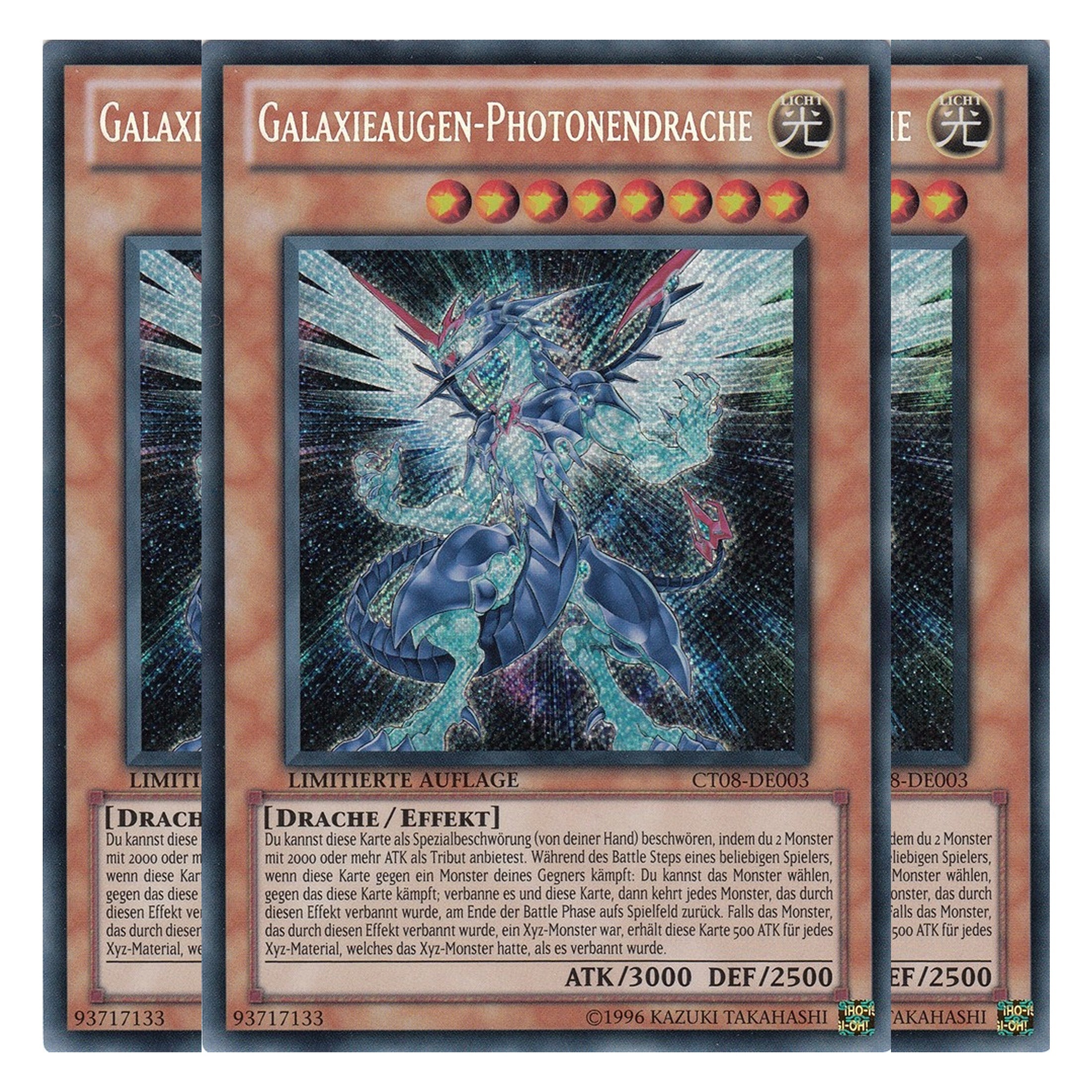 Galaxieaugen-Photonendrache - CT08-DE003 - Secret Rare - Deutsch - Limitierte Auflage - Collector's Tins 2011 - Playset (3 Kopien)