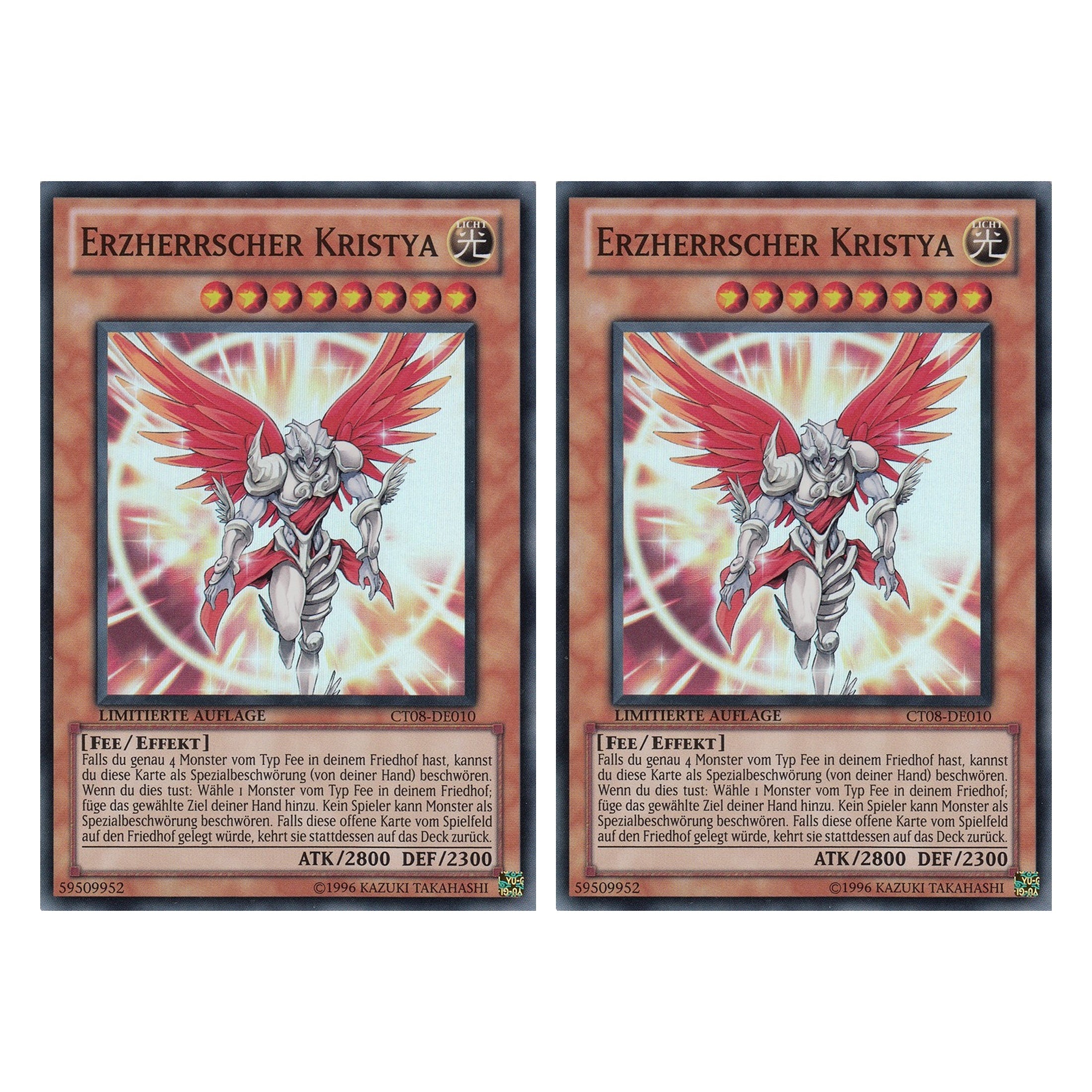 Erzherrscher Kristya - CT08-DE010 - Super Rare - Deutsch - Limitierte Auflage - Collector's Tins 2011 - Duo Set (2 Stück) - Yugioh