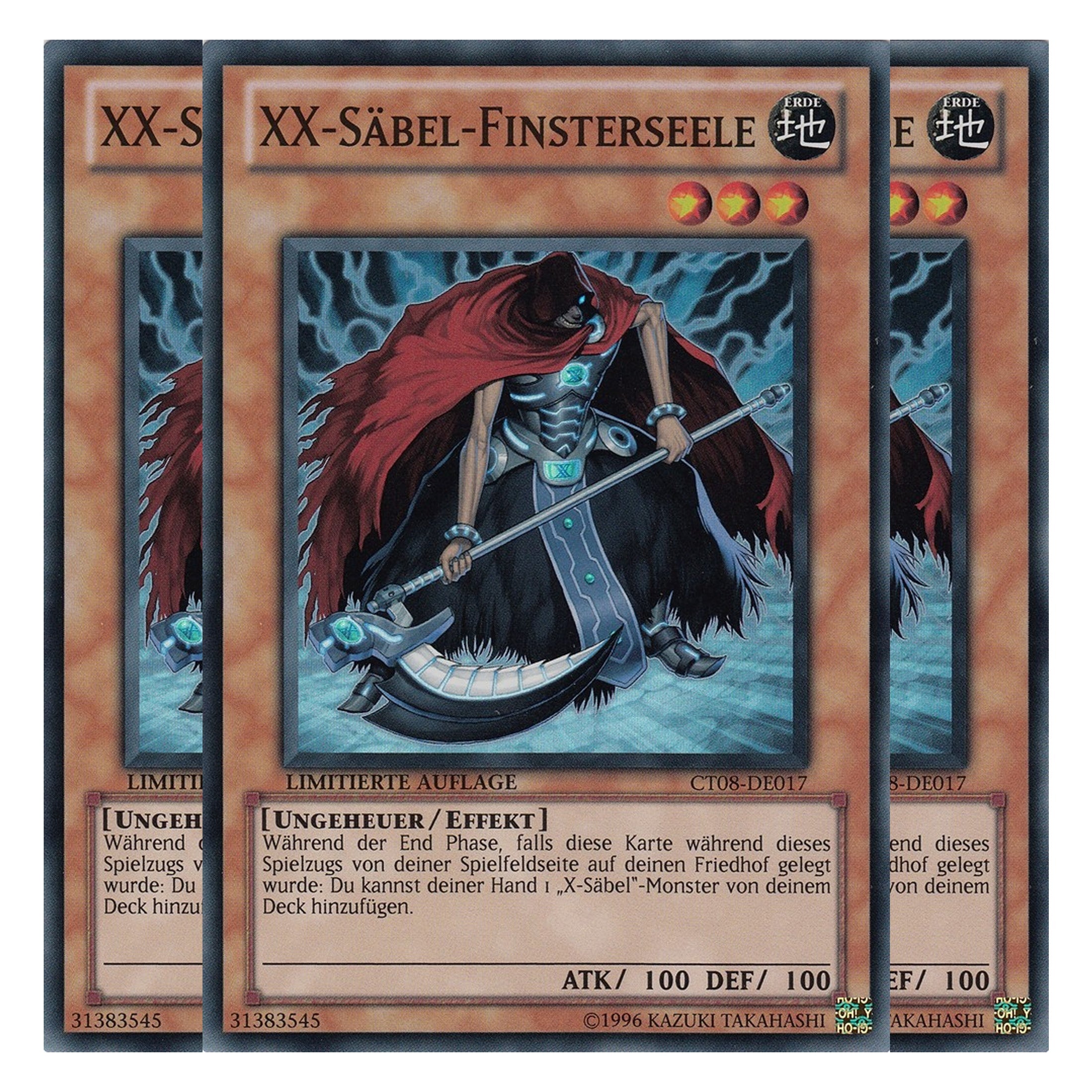 XX-Säbel-Finsterseele - CT08-DE017 - Super Rare - Deutsch - Limitierte Auflage - Collector's Tins 2011 - Playset (3 Kopien)