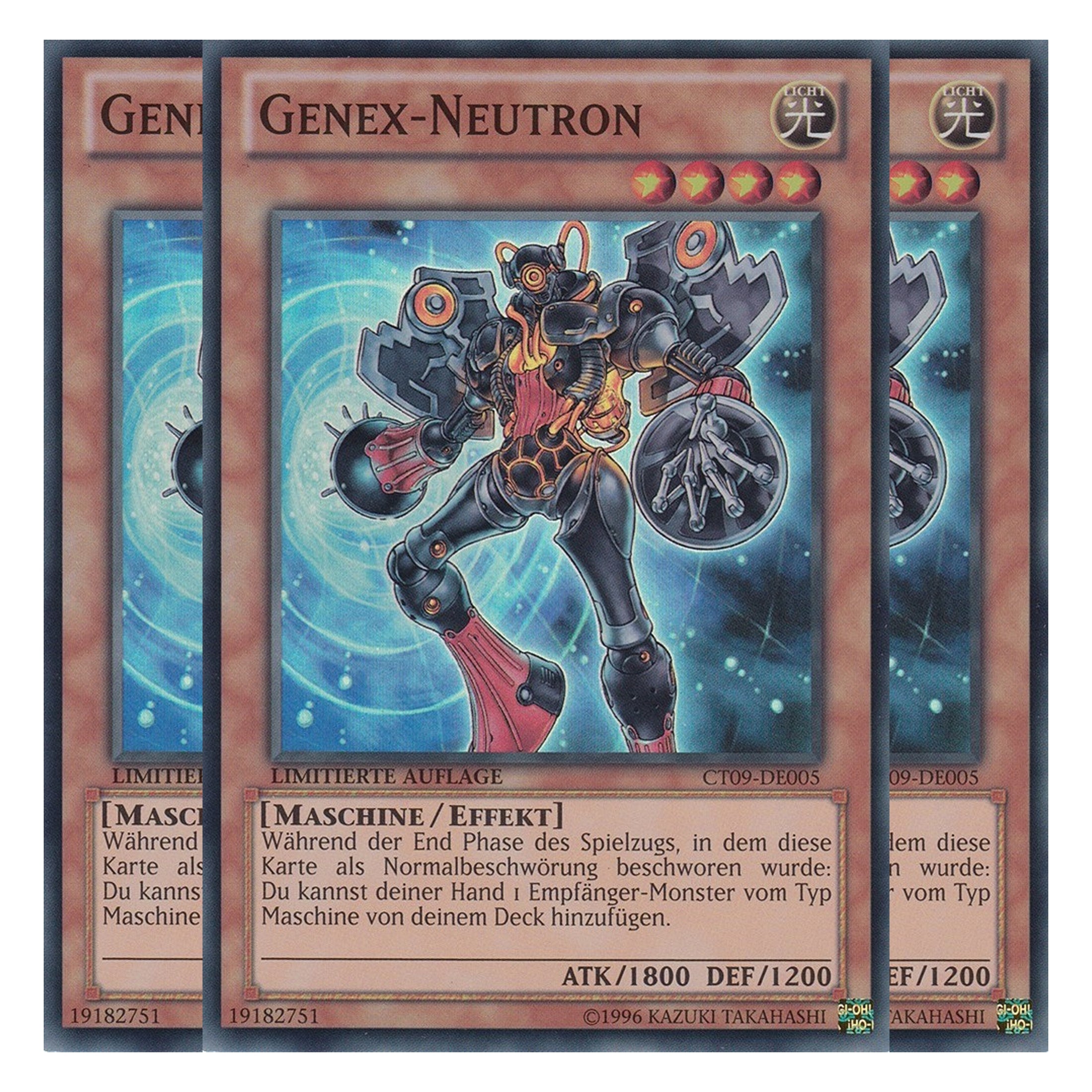 Genex-Neutron - CT09-DE005 - Super Rare - Deutsch - Limitierte Auflage - Collector's Tins 2012 - Playset (3 Kopien)