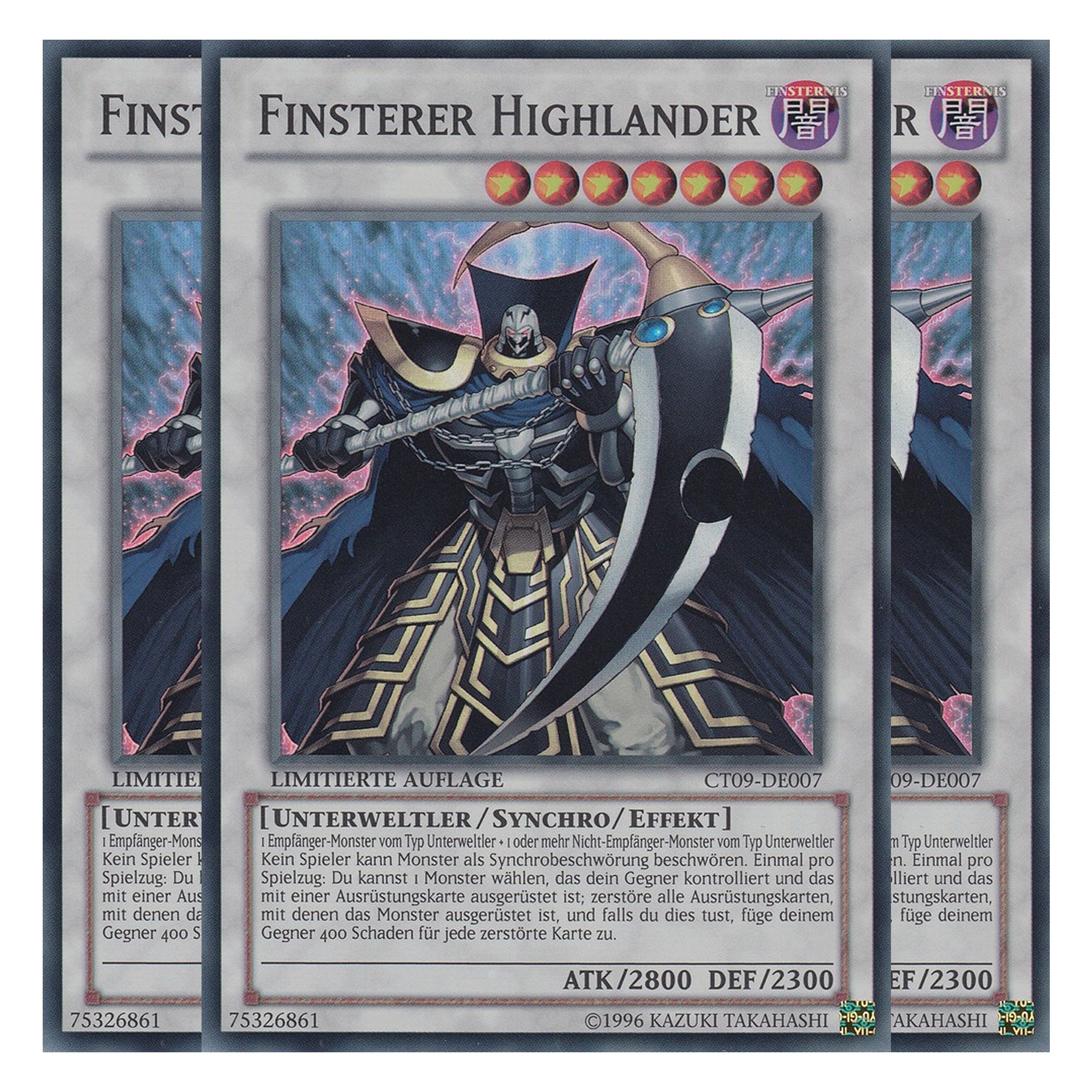 Finsterer Highlander - CT09-DE007 - Super Rare - Deutsch - Limitierte Auflage - Collector's Tins 2012 - Playset (3 Kopien)