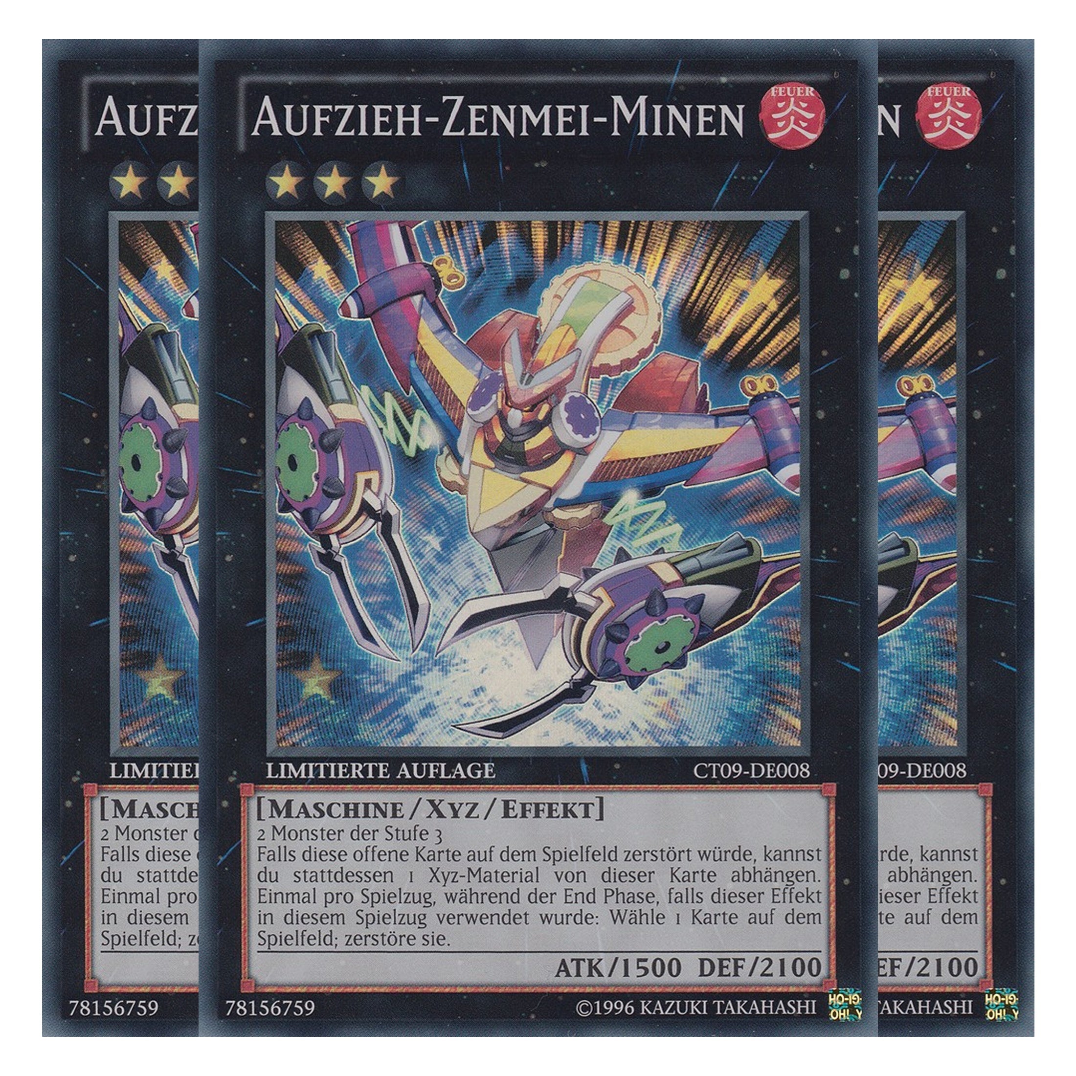 Aufzieh-Zenmei-Minen - CT09-DE008 - Super Rare - Deutsch - Limitierte Auflage - Collector's Tins 2012 - Playset (3 Kopien)