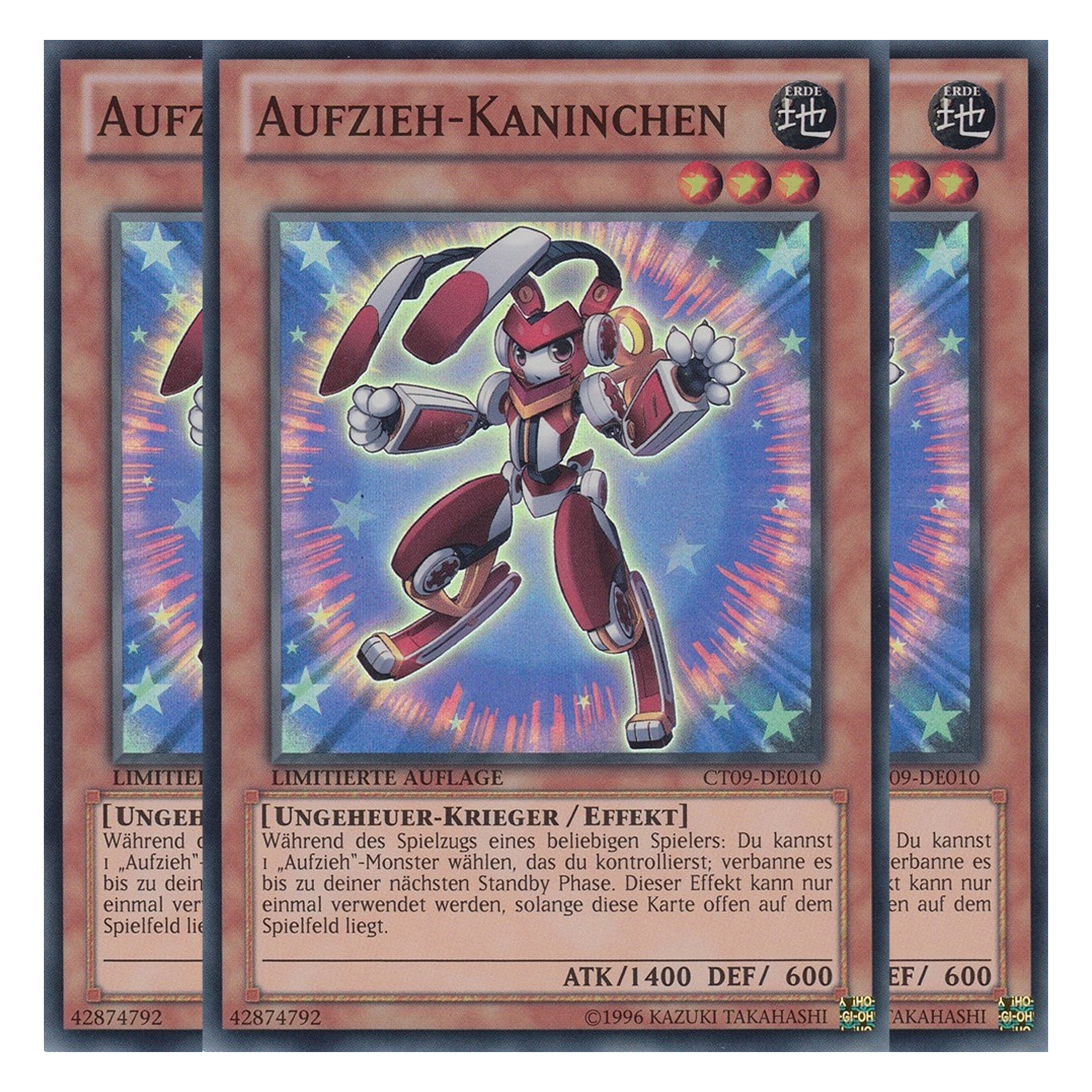 Aufzieh-Kaninchen - CT09-DE010 - Super Rare - Deutsch - Limitierte Auflage - Collector's Tins 2012 - Playset (3 Kopien)