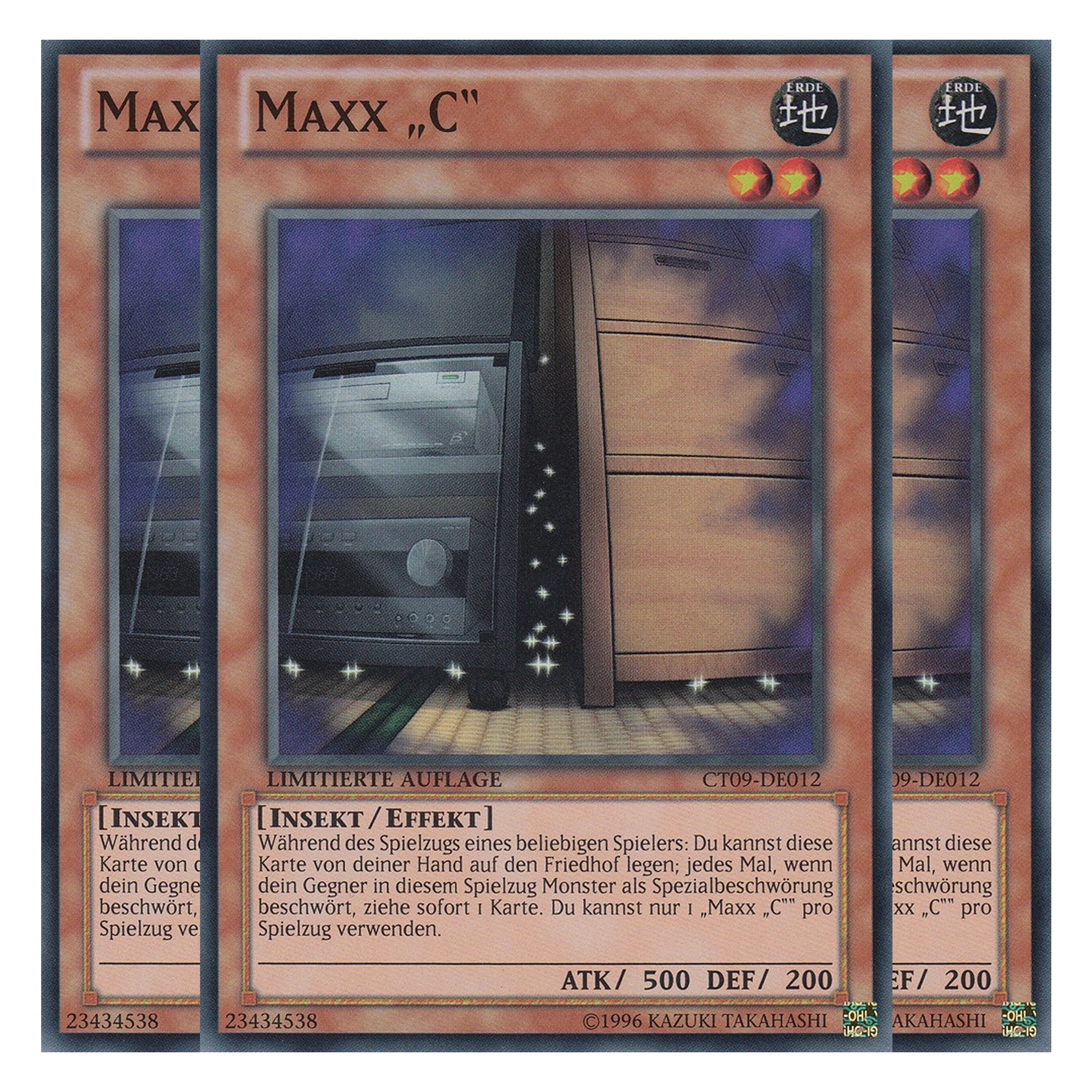 Maxx „C“ - CT09-DE012 - Super Rare - Deutsch - Limitierte Auflage - Collector's Tins 2012 - Playset (3 Kopien)
