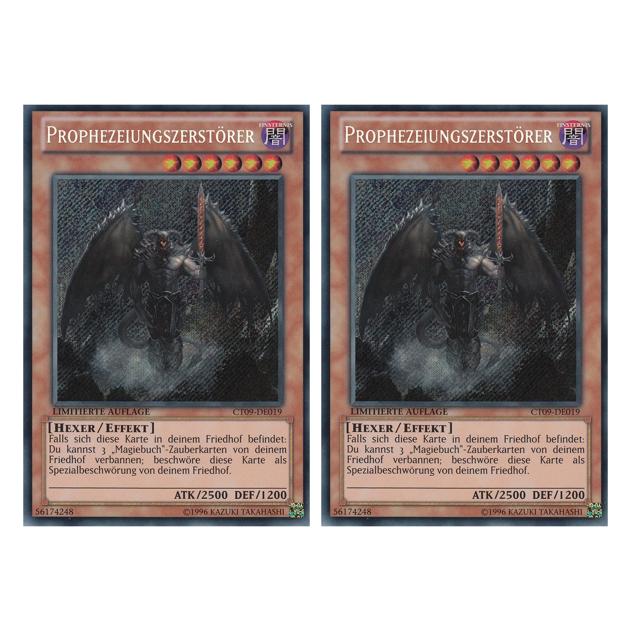 Prophezeiungszerstörer - CT09-DE019 - Secret Rare - Deutsch - Limitierte Auflage - Collector's Tins 2012 - Duo Set (2 Stück) - Yugioh