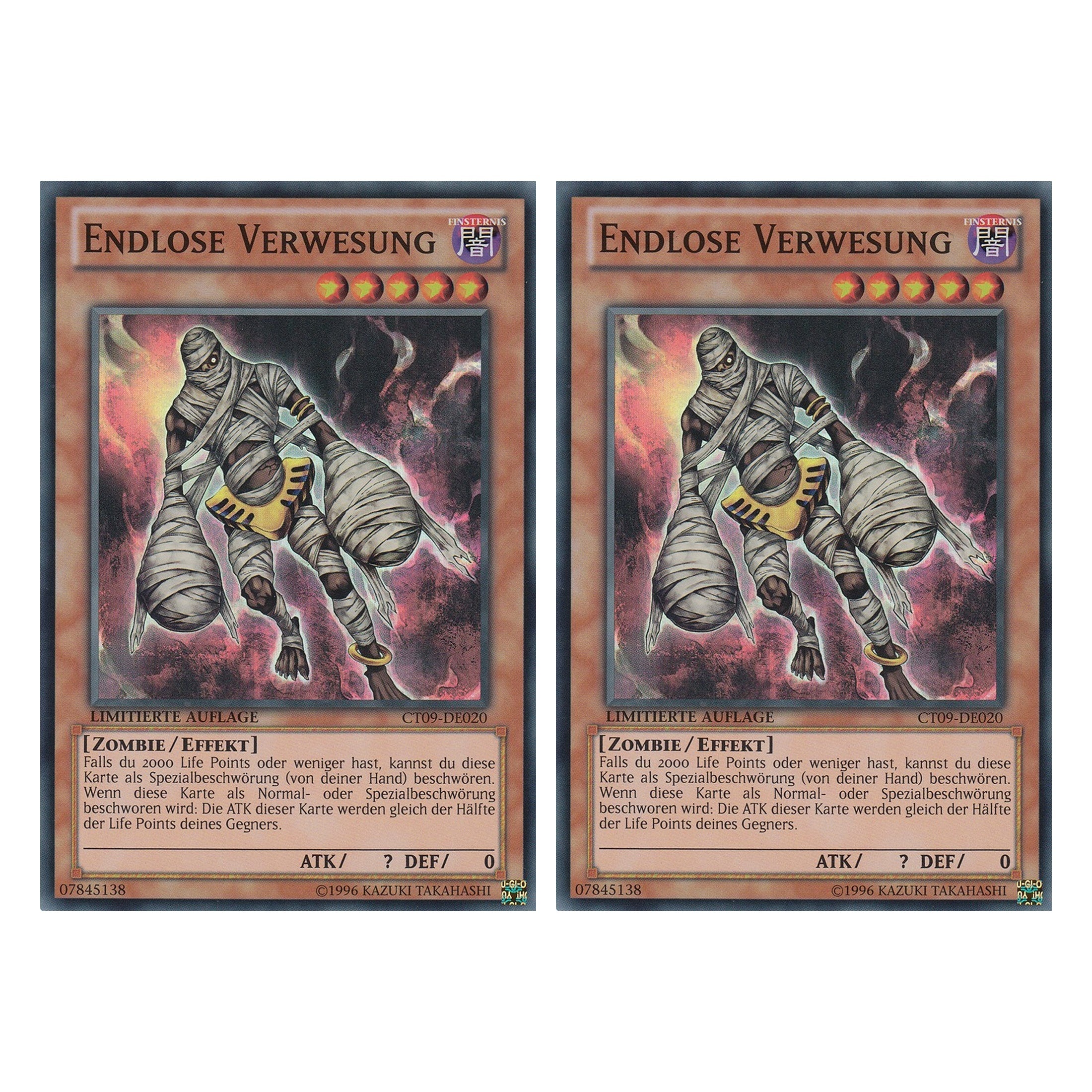Endlose Verwesung - CT09-DE020 - Super Rare - Deutsch - Limitierte Auflage - Collector's Tins 2012 - Duo Set (2 Stück) - Yugioh