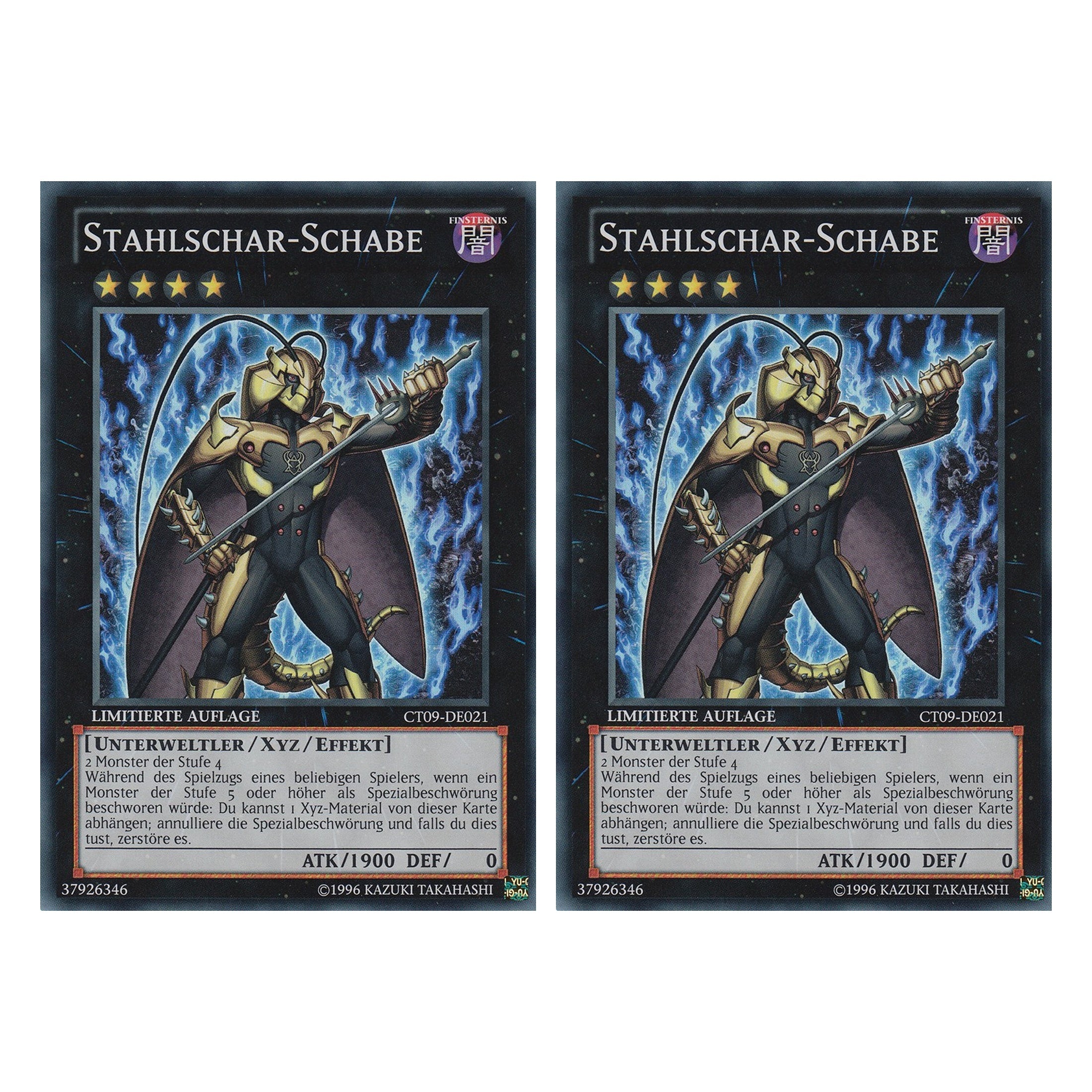 Stahlschar-Schabe - CT09-DE021 - Super Rare - Deutsch - Limitierte Auflage - Collector's Tins 2012 - Duo Set (2 Stück) - Yugioh