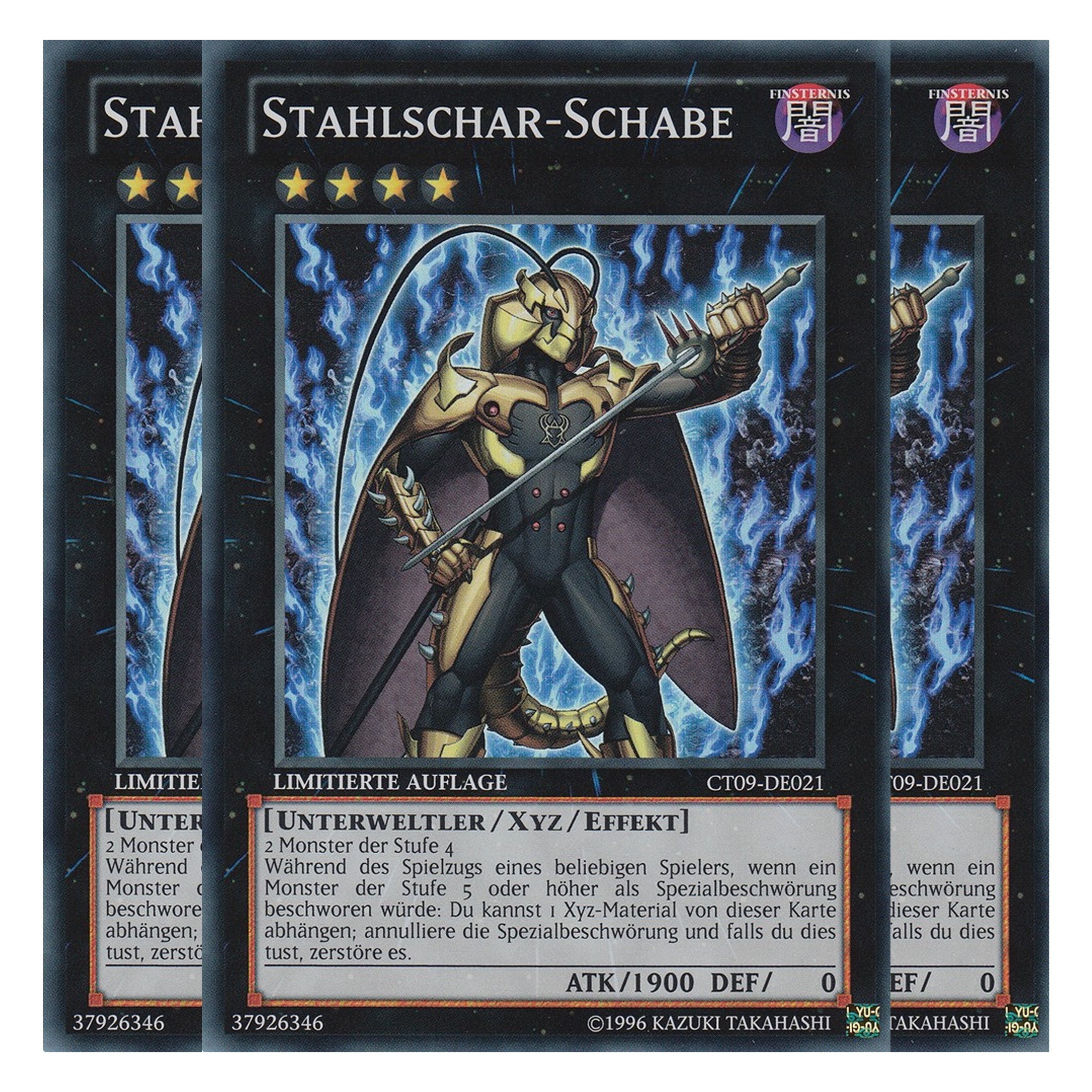 Stahlschar-Schabe - CT09-DE021 - Super Rare - Deutsch - Limitierte Auflage - Collector's Tins 2012 - Playset (3 Kopien)