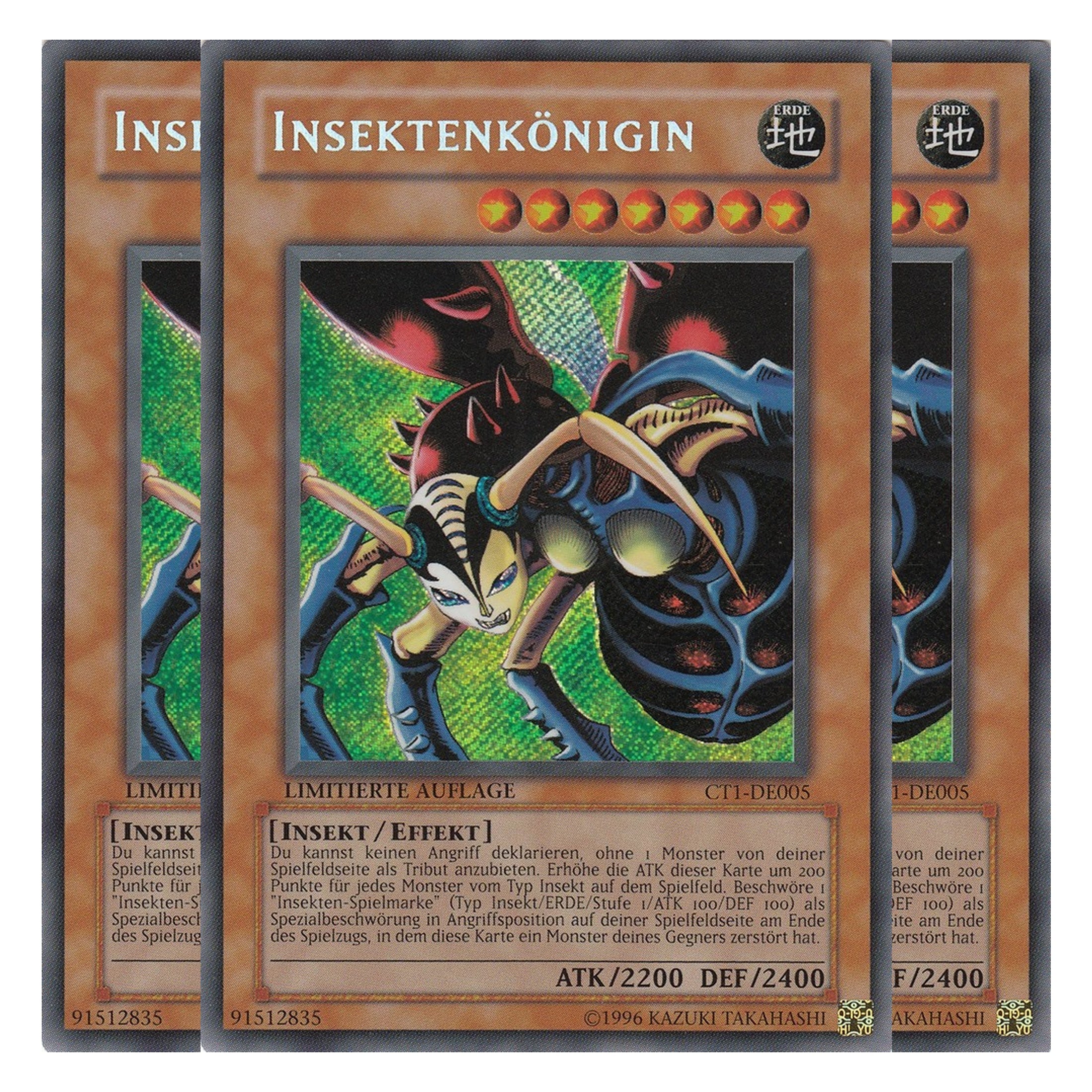 Insektenkönigin - CT1-DE005 - Secret Rare - Deutsch - Limitierte Auflage - Collector's Tins 2004 - Playset (3 Kopien)