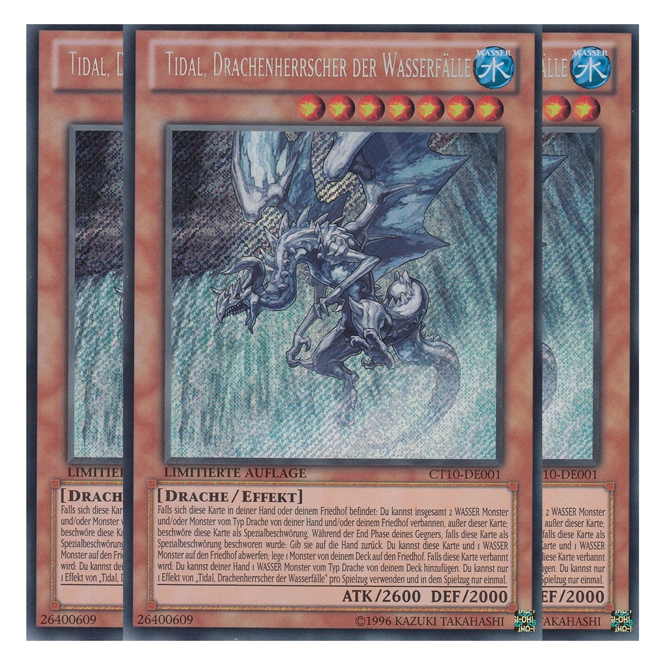 Tidal, Drachenherrscher der Wasserfälle - CT10-DE001 - Secret Rare - Deutsch - Limitierte Auflage - Collector's Tins 2013 - Playset (3 Kopien)