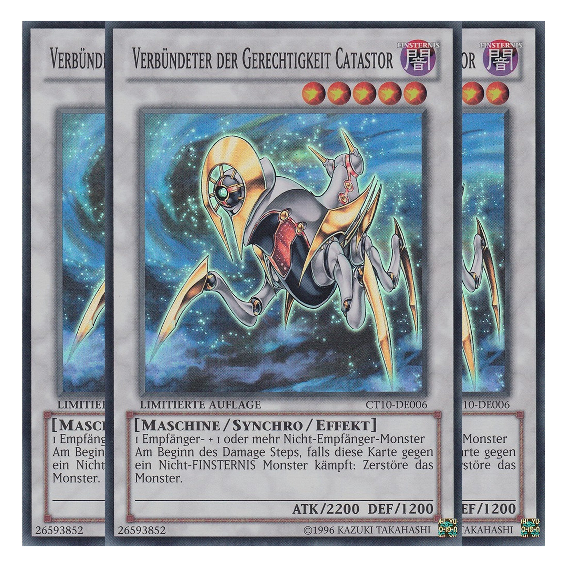 Verbündeter der Gerechtigkeit Catastor - CT10-DE006 - Super Rare - Deutsch - Limitierte Auflage - Collector's Tins 2013 - Playset (3 Kopien)