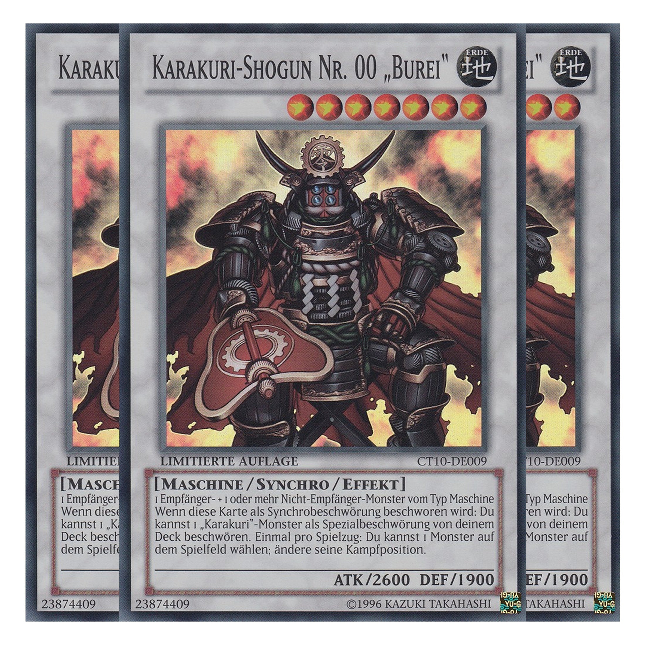 Karakuri-Shogun  00 "Burei" - CT10-DE009 - Super Rare - Deutsch - Limitierte Auflage - Collector's Tins 2013 - Playset (3 Kopien)