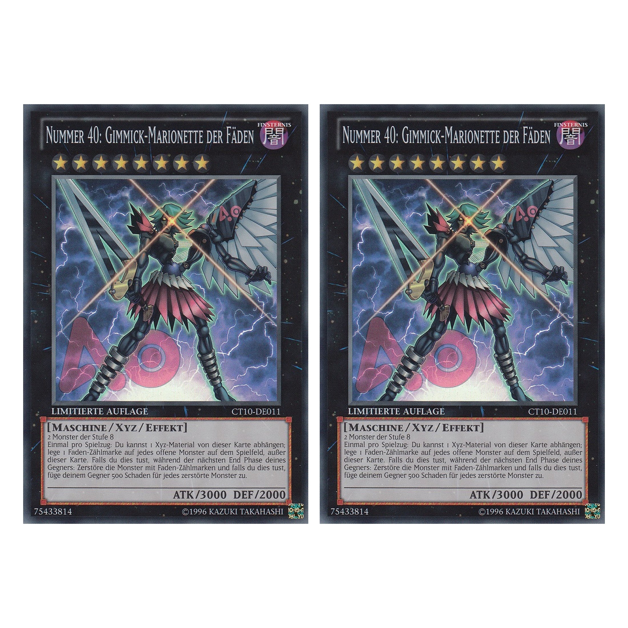 Nummer 40: Gimmick-Marionnette der Fäden - CT10-DE011 - Super Rare - Deutsch - Limitierte Auflage - Collector's Tins 2013 - Duo Set (2 Stück) - Yugioh